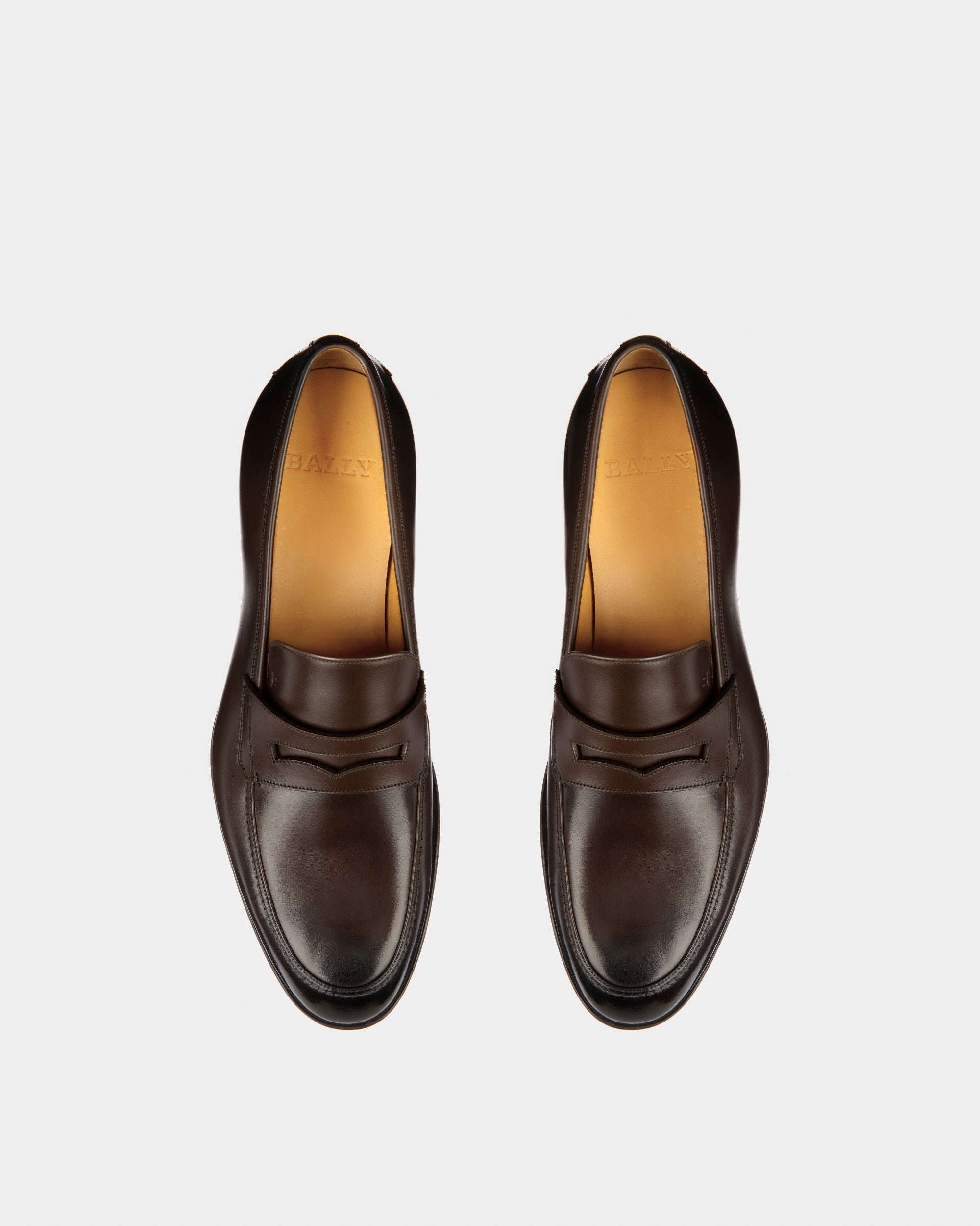 Webb Mocasines De Piel Color Café - Hombre - Bally - 04