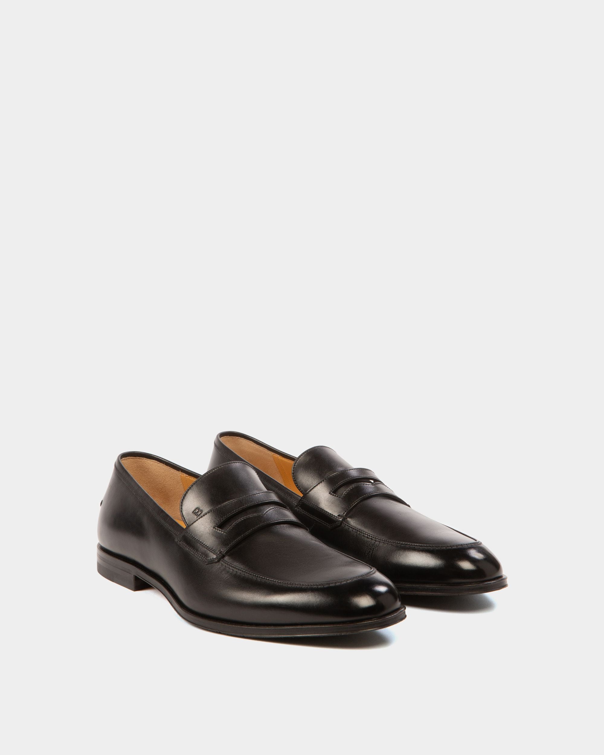 Webb Mocasines En Piel De Color Negro - Hombre - Bally - 03