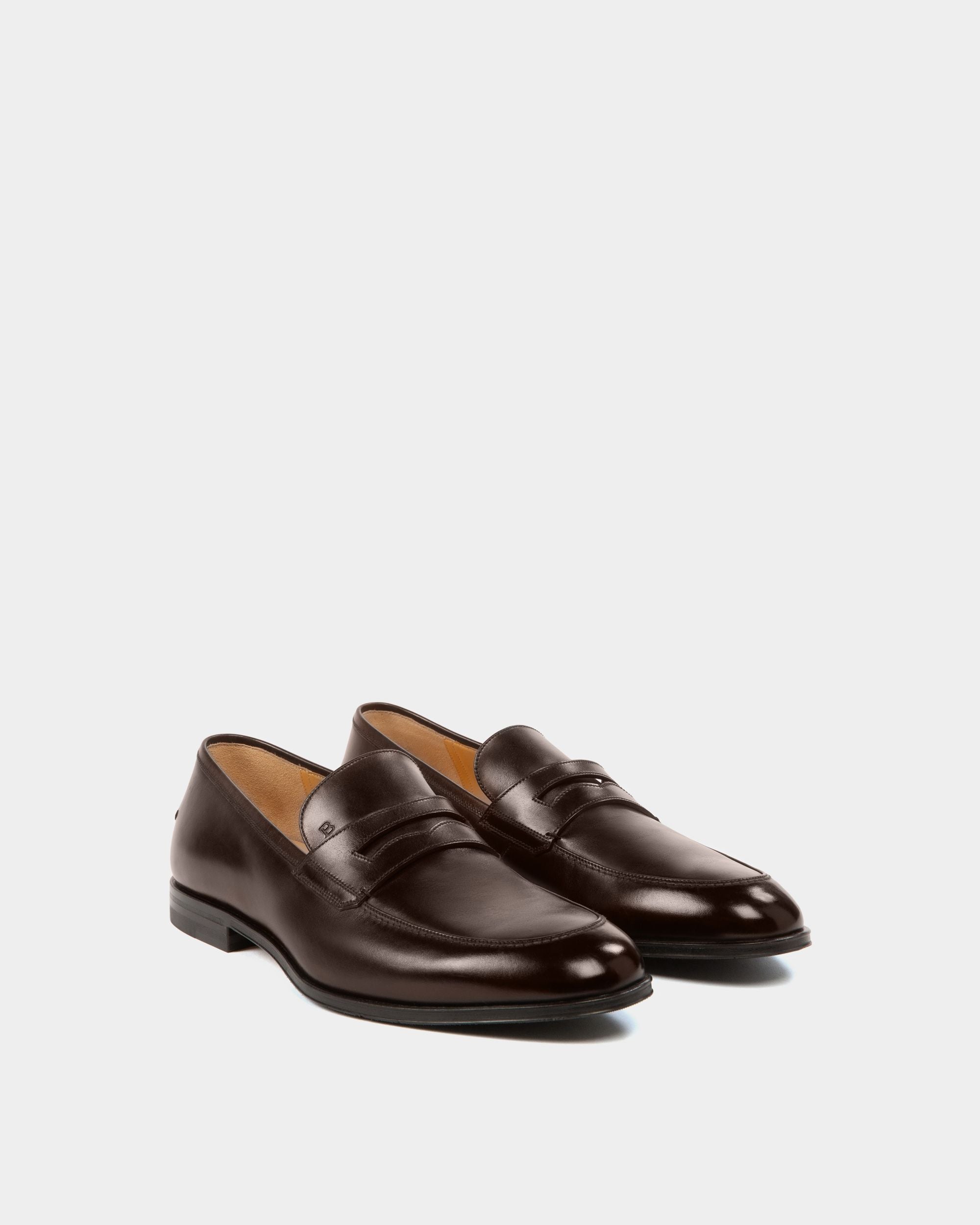 Webb Mocasines En Piel De Color Marrón - Hombre - Bally - 02