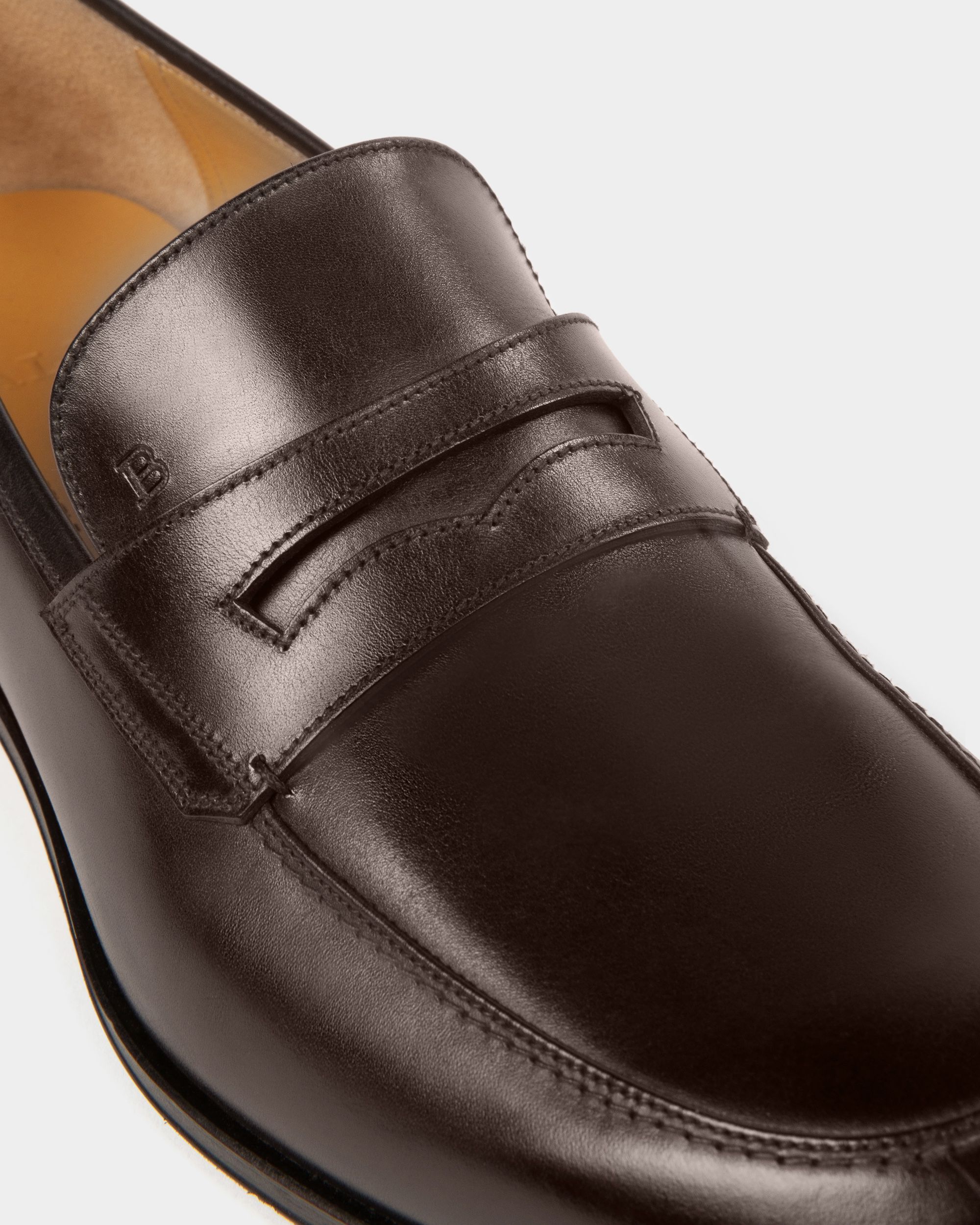 Webb Mocasines En Piel De Color Marrón - Hombre - Bally - 03