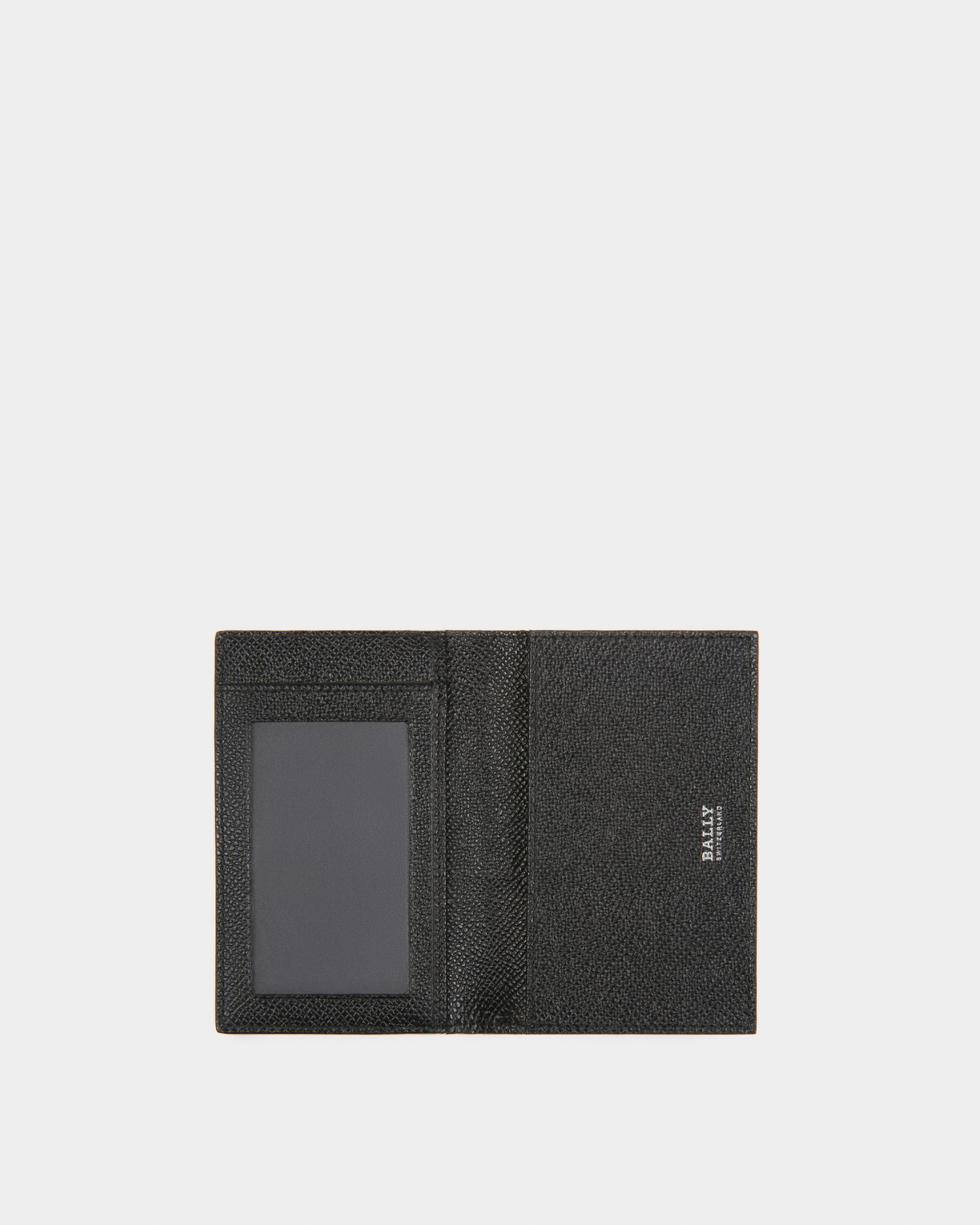 Tyke Leather Card Holder In Black - Men's - Bally - 03