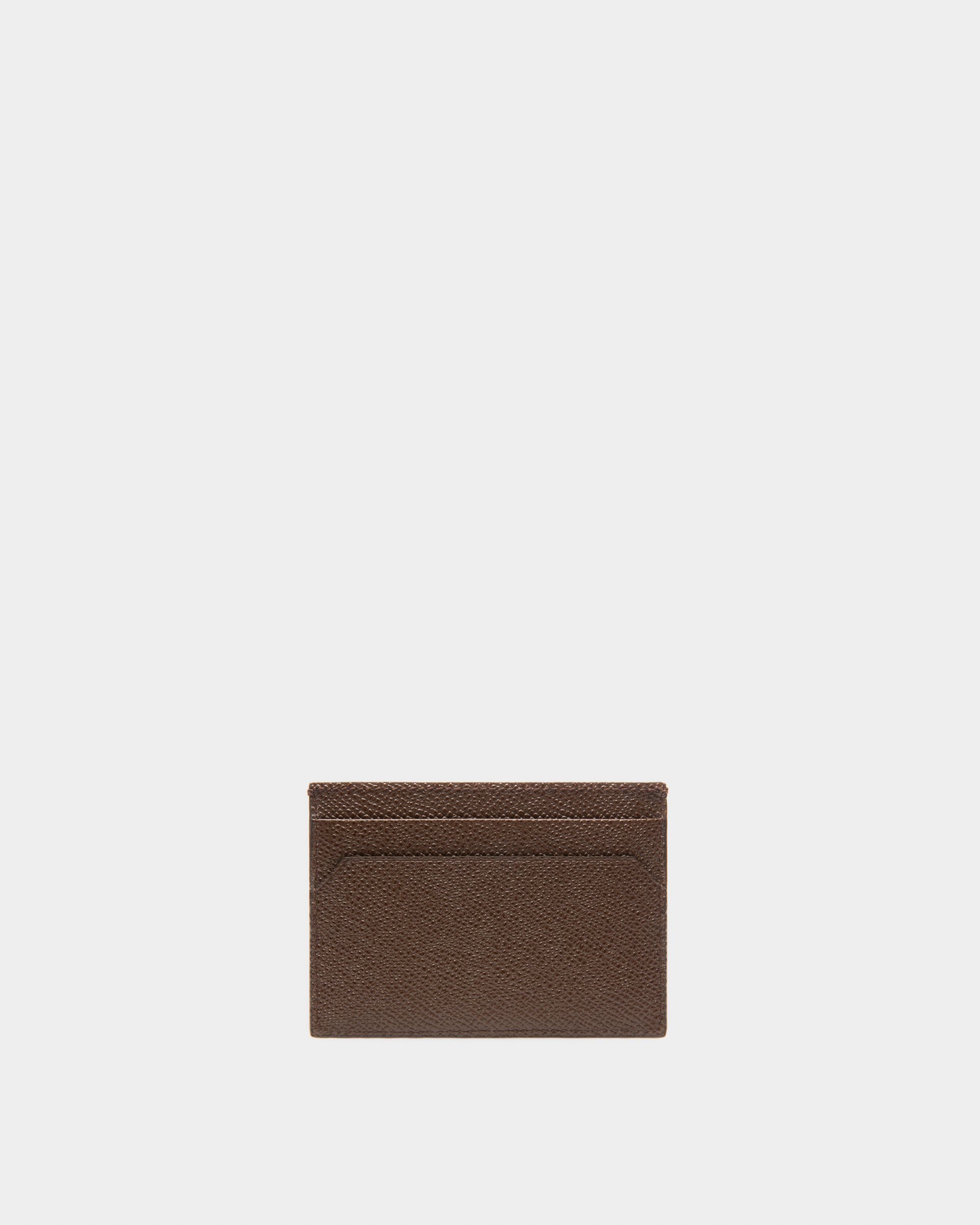 Thar Leather Card Holder In Brown - Homme - Bally - 02