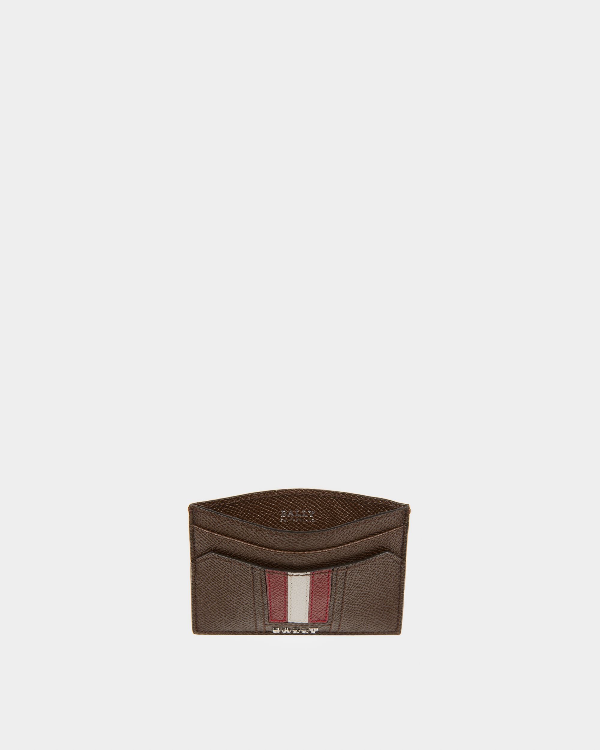 Thar Leather Card Holder In Brown - Homme - Bally - 03