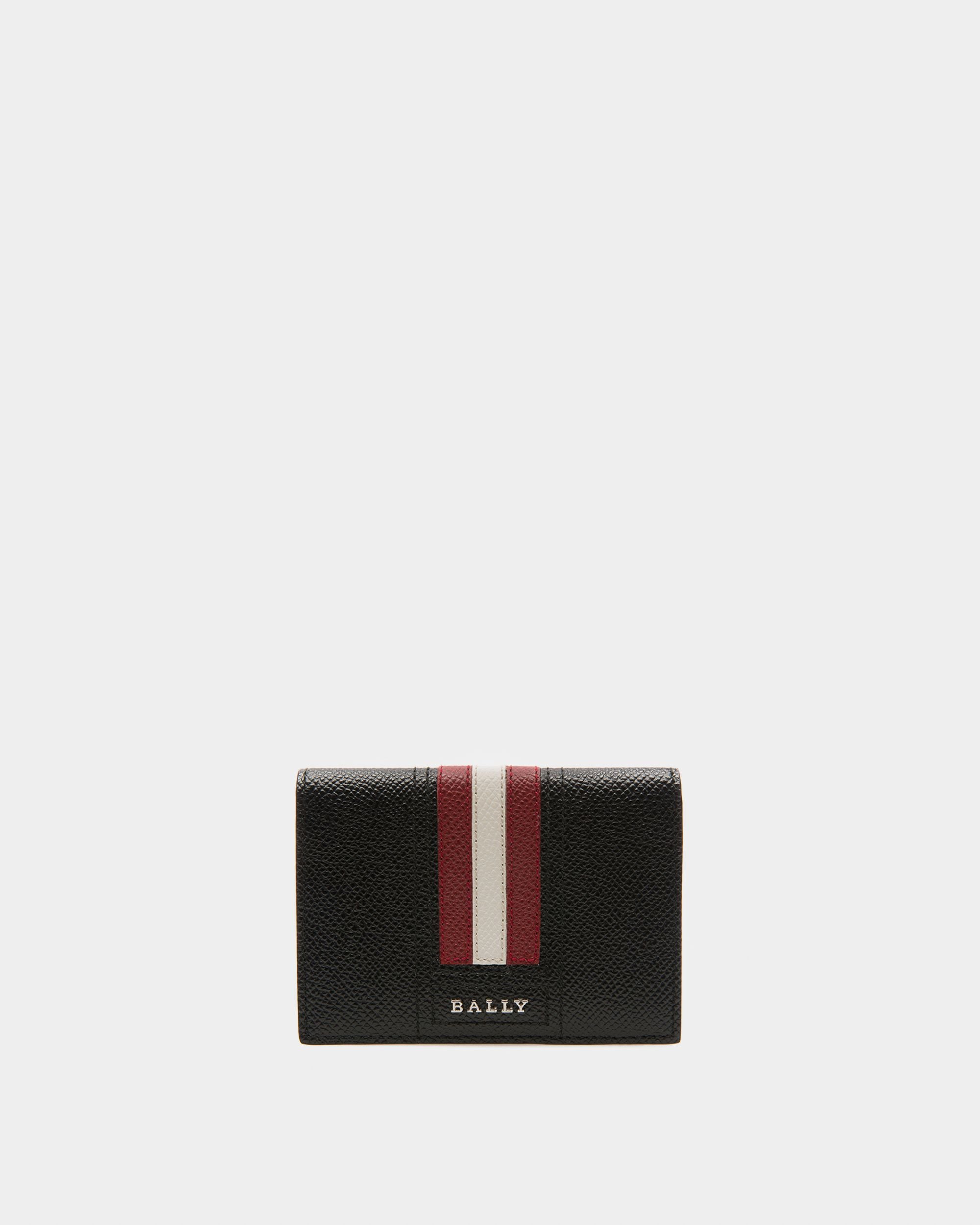 Tards Leather Card Holder In Black - Homme - Bally - 01