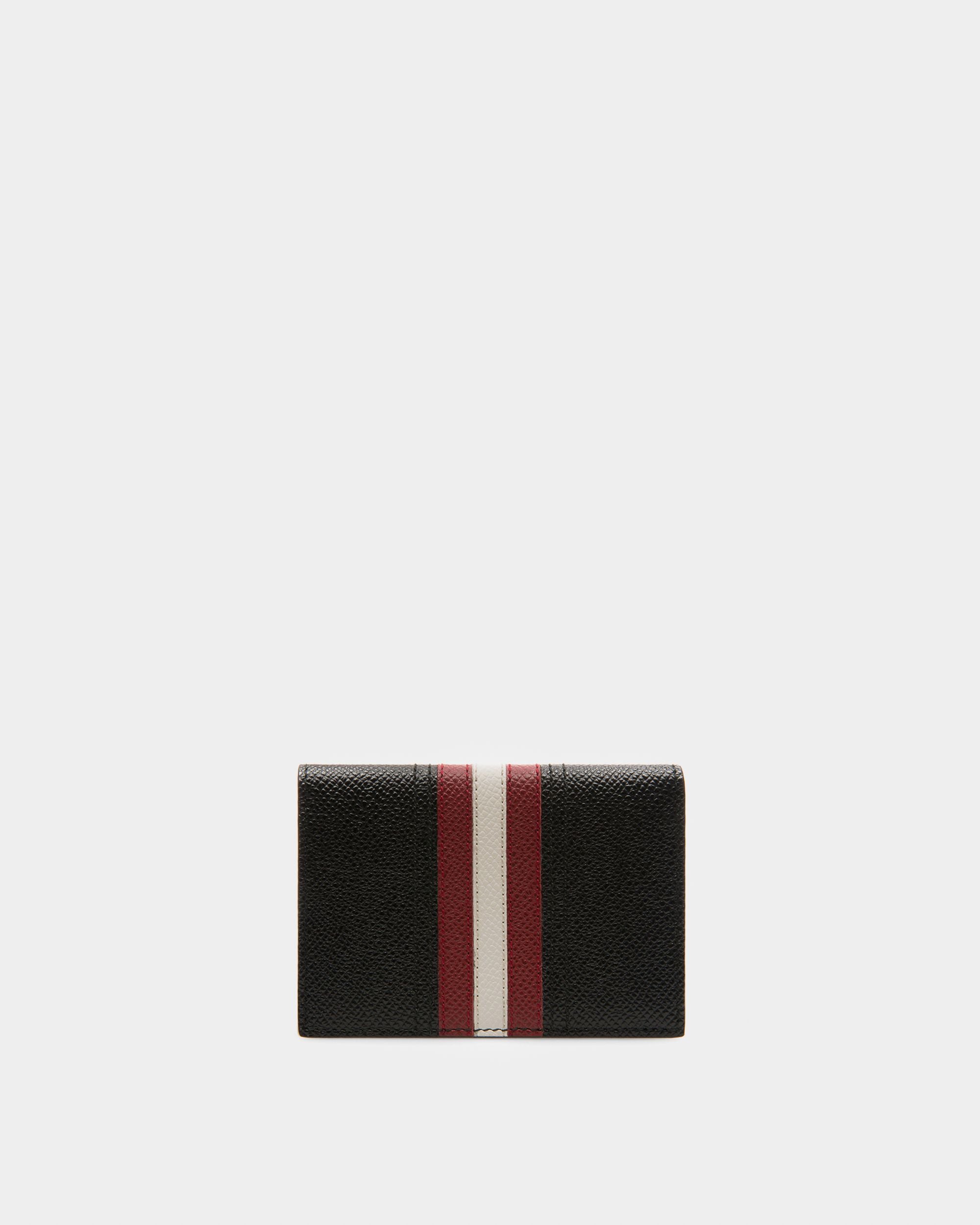 Tards Leather Card Holder In Black - Homme - Bally - 02
