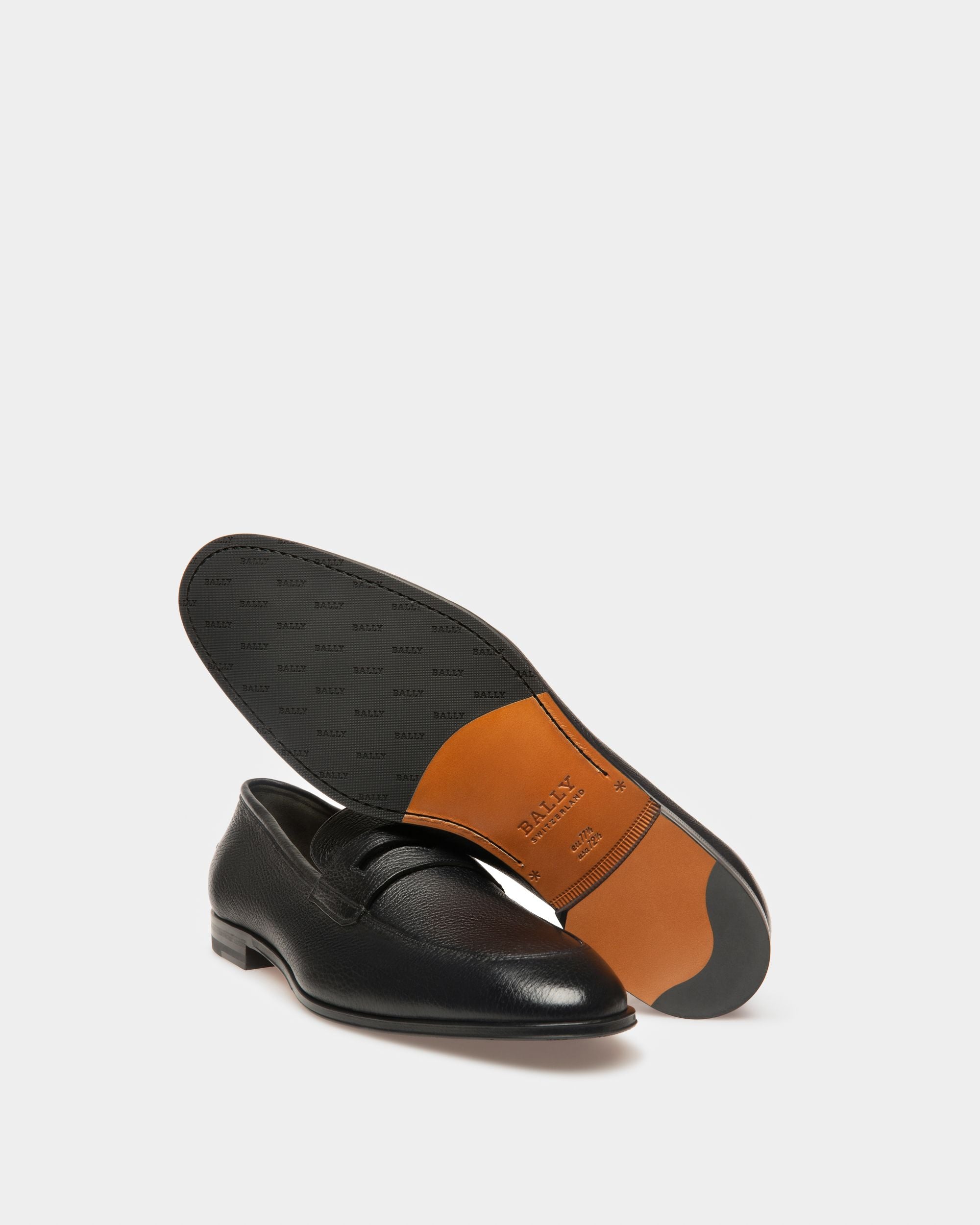 Mocasín Penny Webb De Piel Granulada De Ciervo Negra Para Hombre - Hombre - Bally - 03
