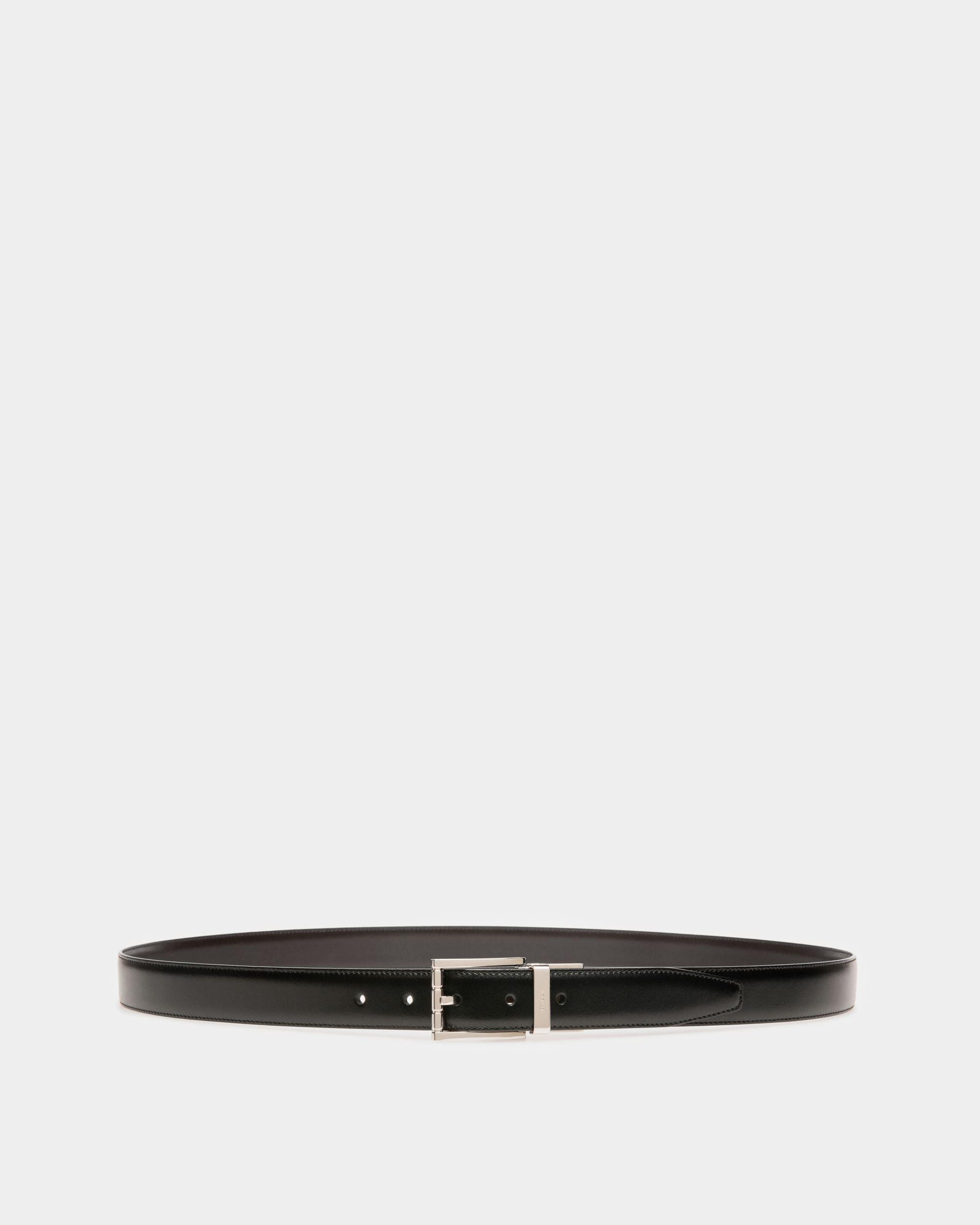 Astor Leather 30mm Belt In Black - Homme - Bally - 01