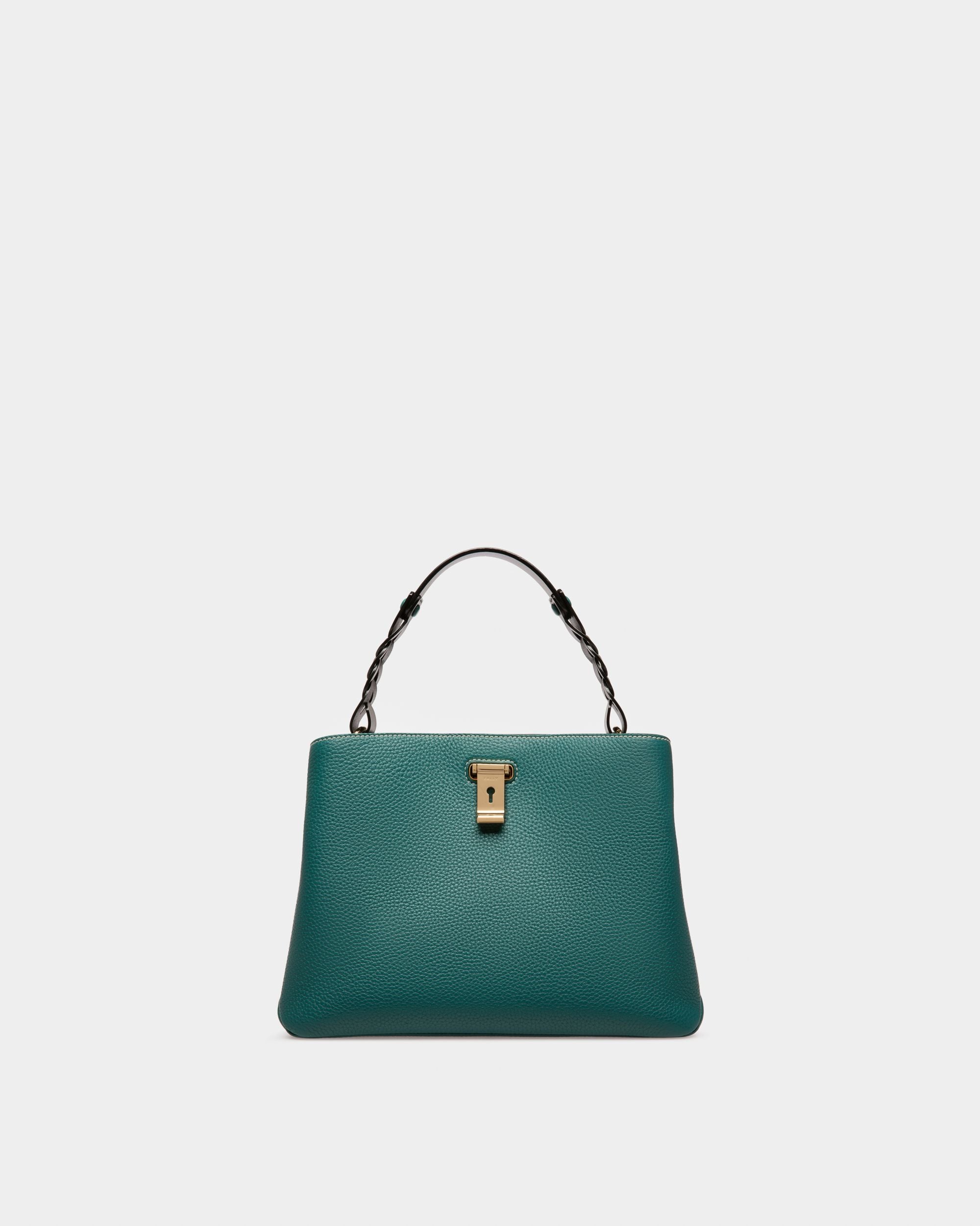 Lucyle Sac Porté Épaule En Cuir Vert Foncé - Femme - Bally - 01