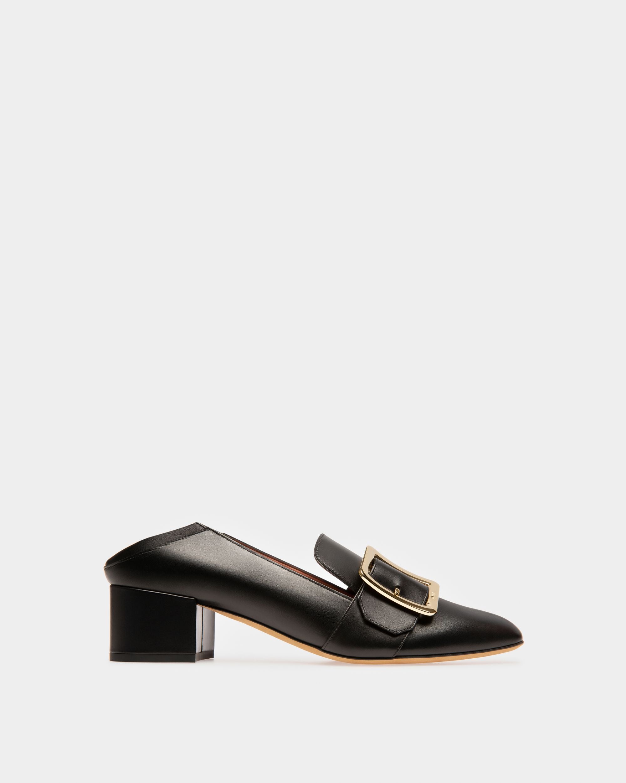 Janelle Women's Calf Leather Pump With 40Mm Heel In Black - Femme - Bally - 05