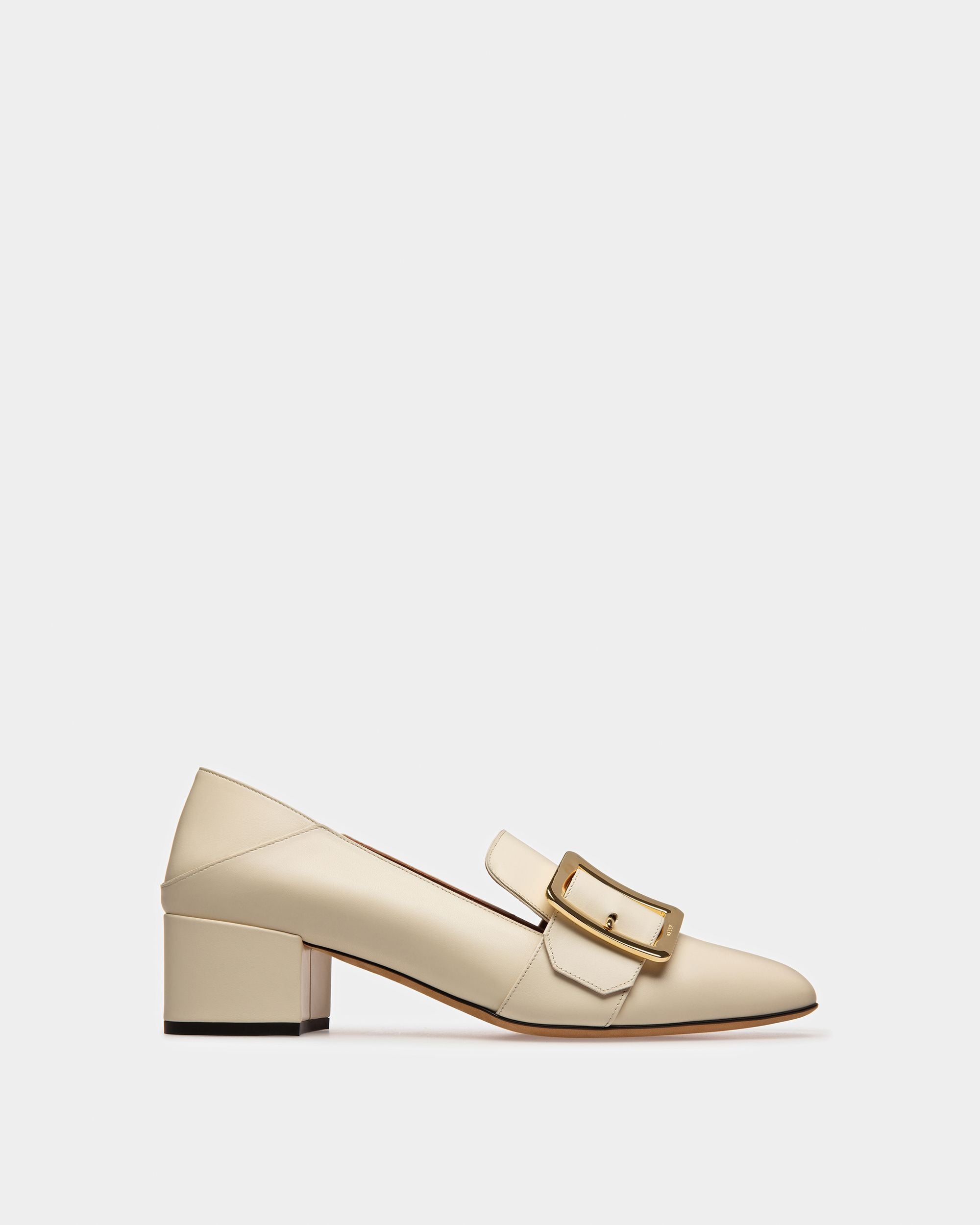 Janelle Leather Pumps In Bone - Femme - Bally - 01