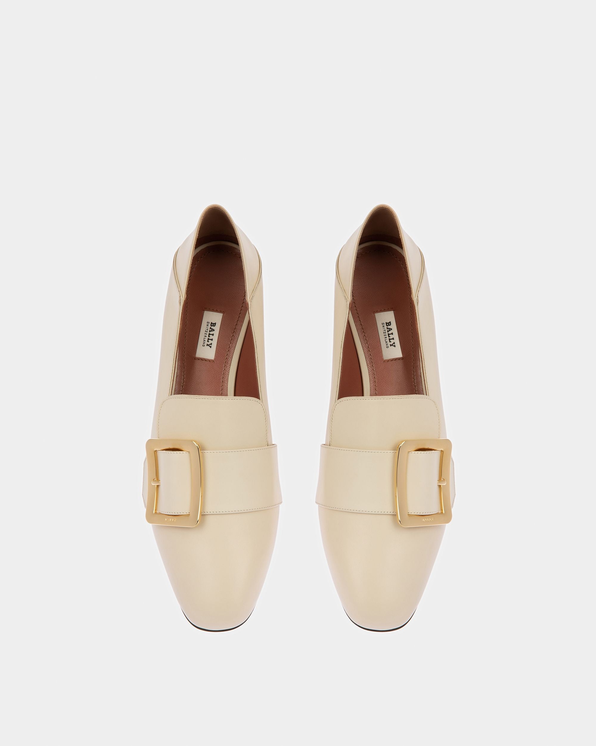 Janelle Leather Pumps In Bone - Femme - Bally - 02