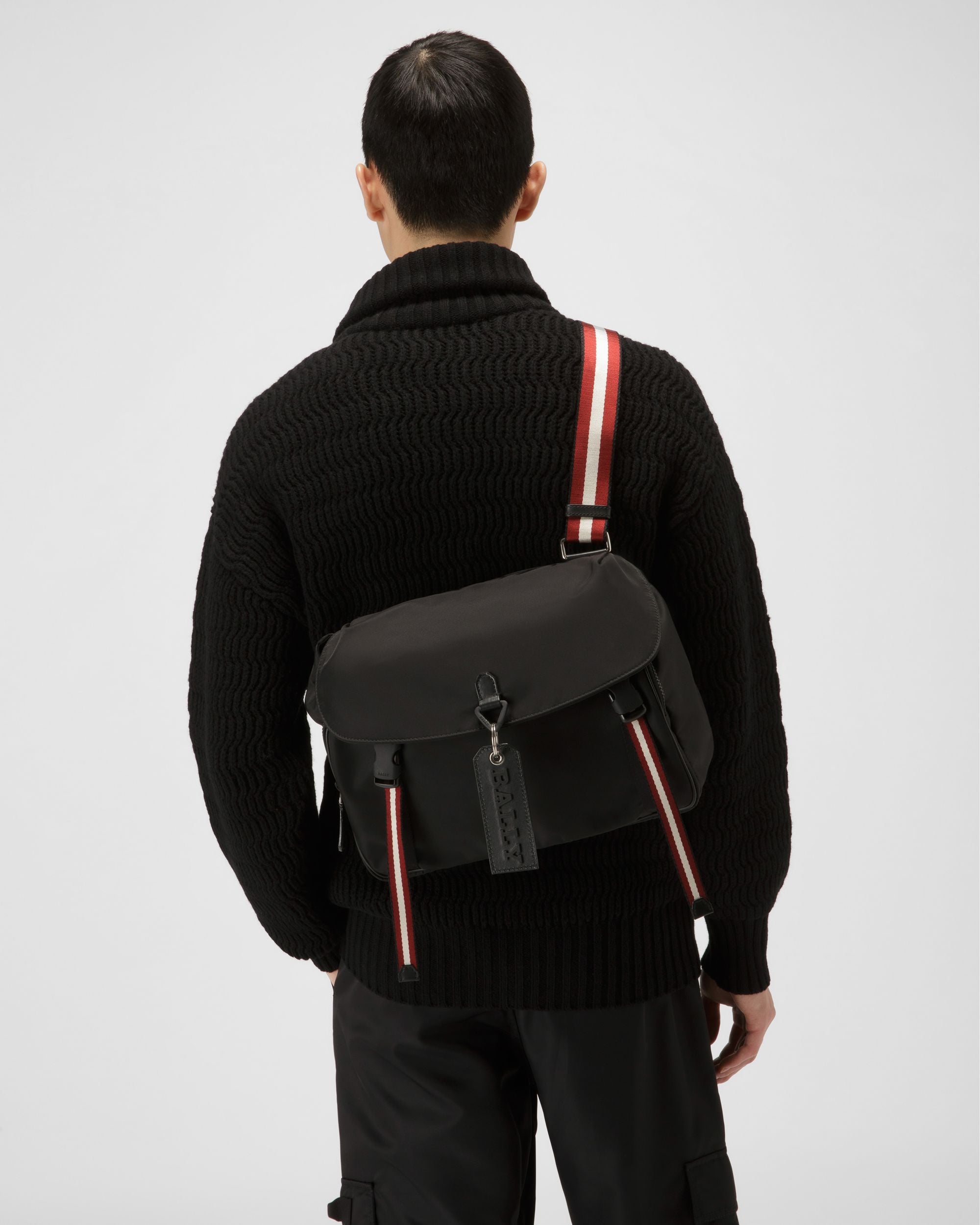 Catch Sac Messenger En Nylon Noir - Homme - Bally - 01