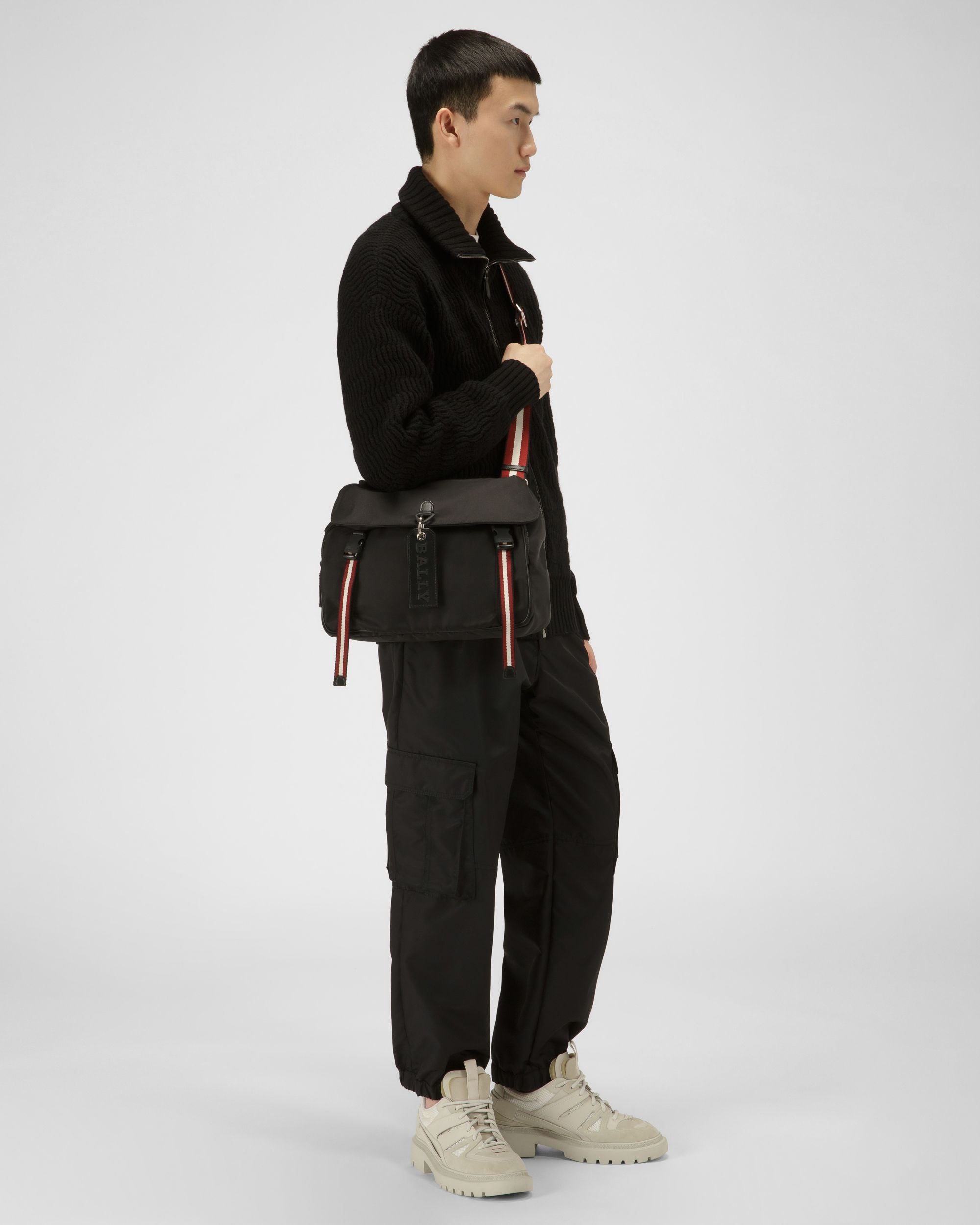 Catch Sac Messenger En Nylon Noir - Homme - Bally - 02