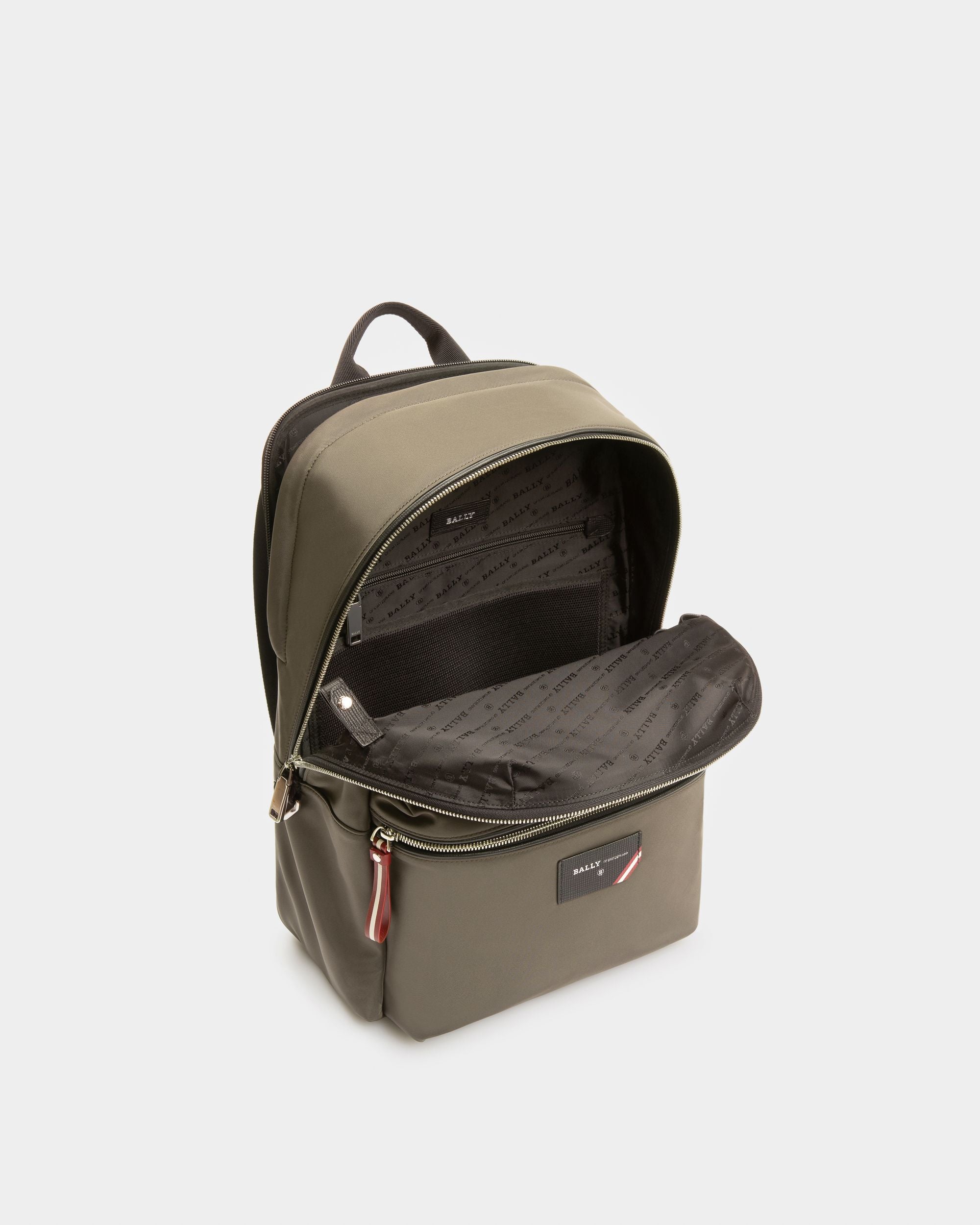 Ferey Sac À Dos En Nylon Recyclé Vert Militaire - Homme - Bally - 03