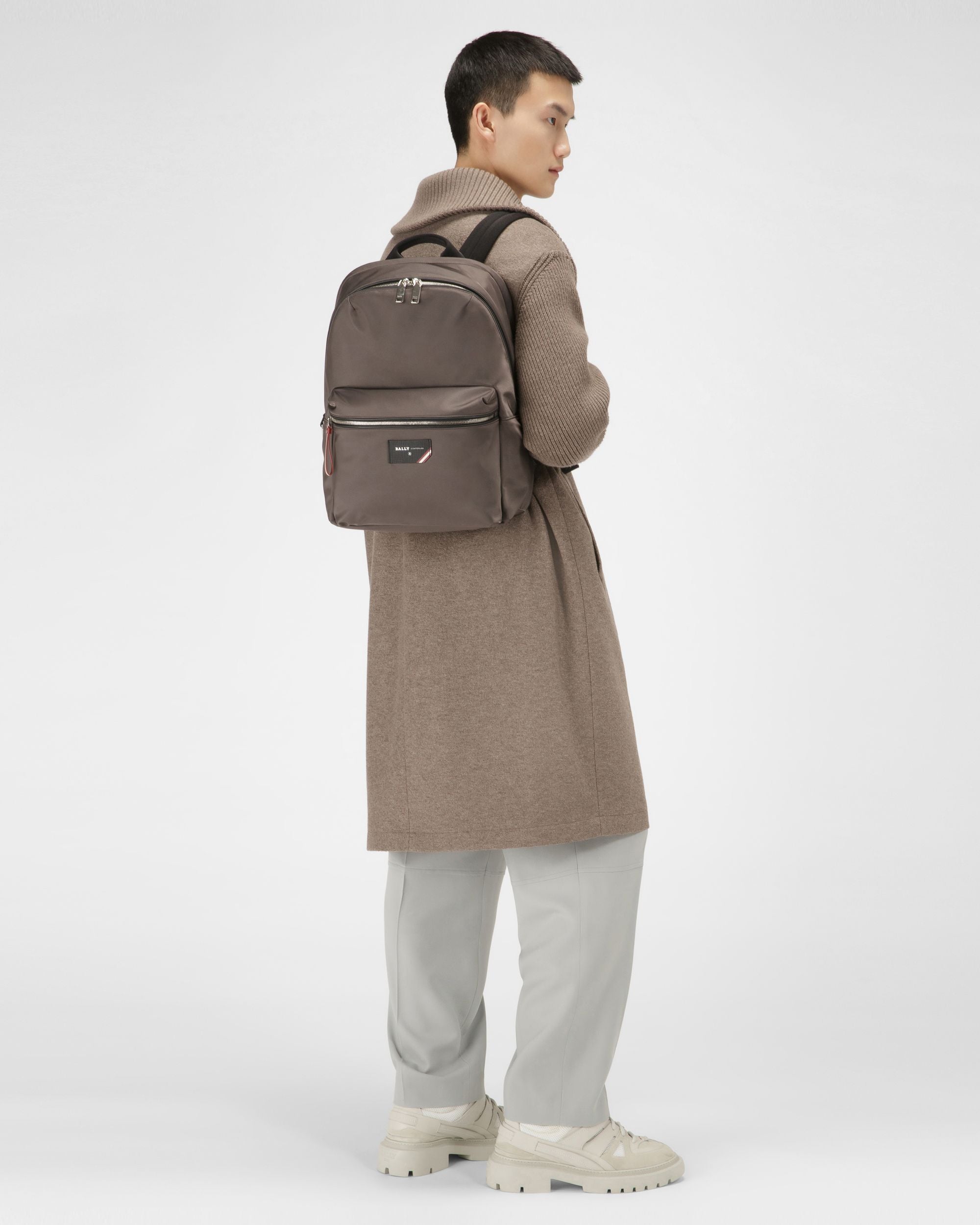 Ferey Sac À Dos En Nylon Recyclé Vert Militaire - Homme - Bally - 05