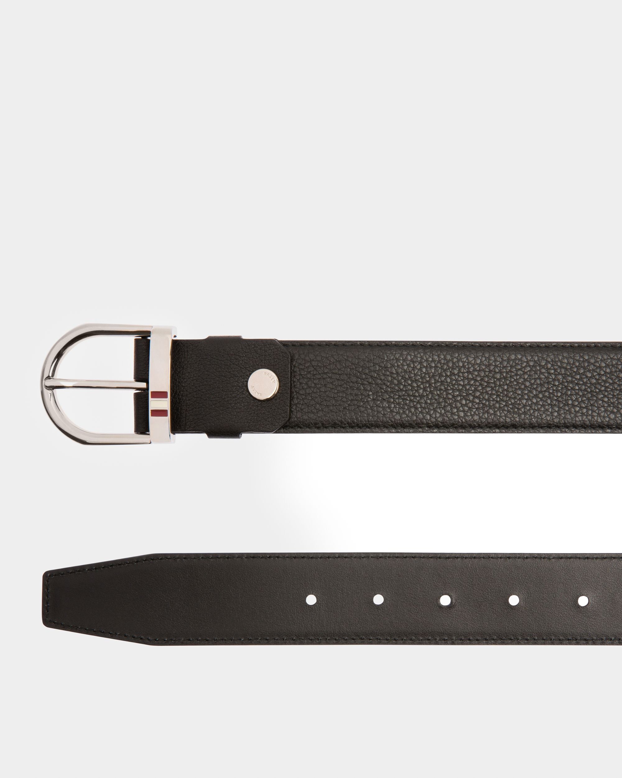 Darkon Ceinture 35 Mm En Cuir Noir - Homme - Bally - 02