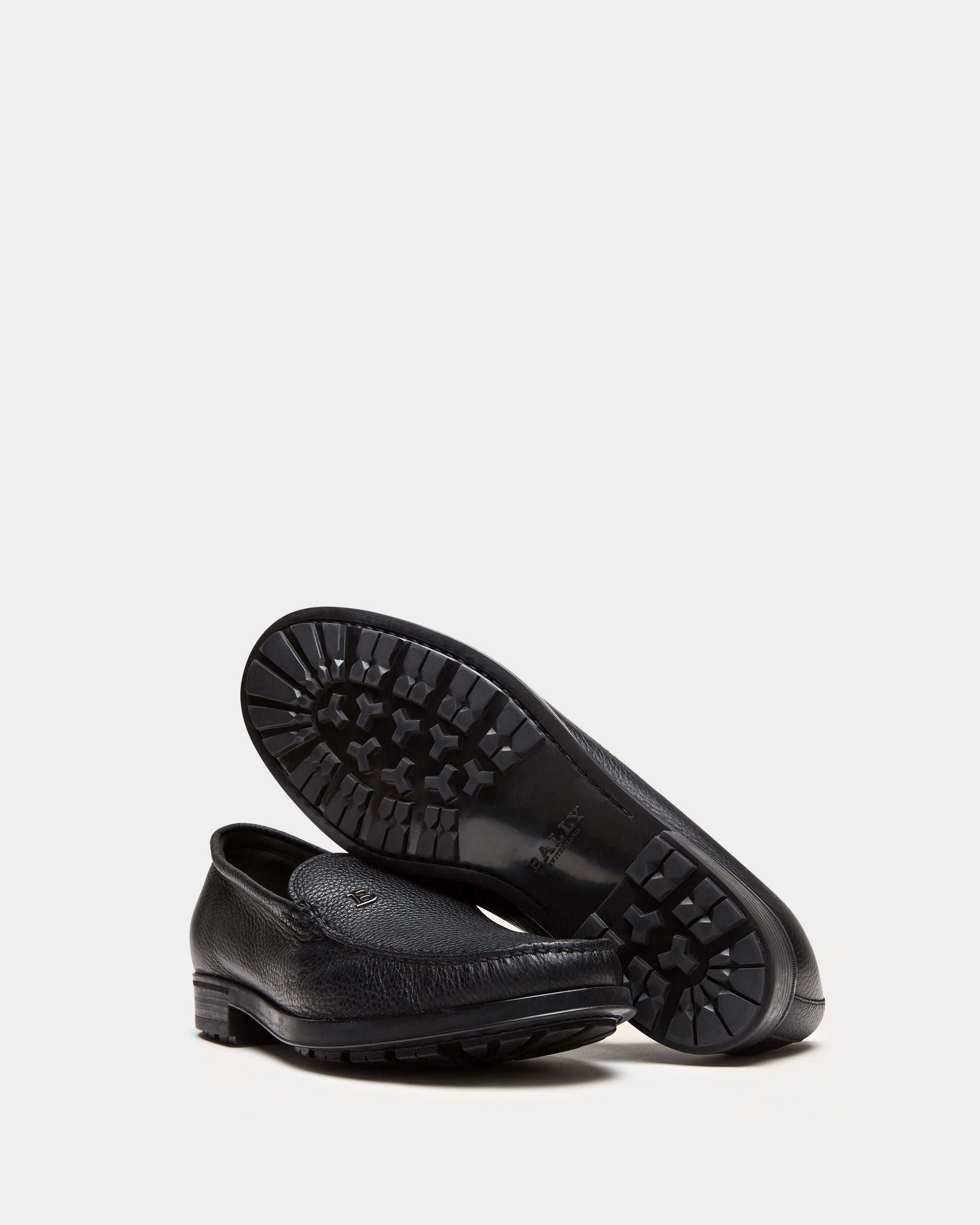 Men's Black Flat Shoes - Homme - Bally - 03