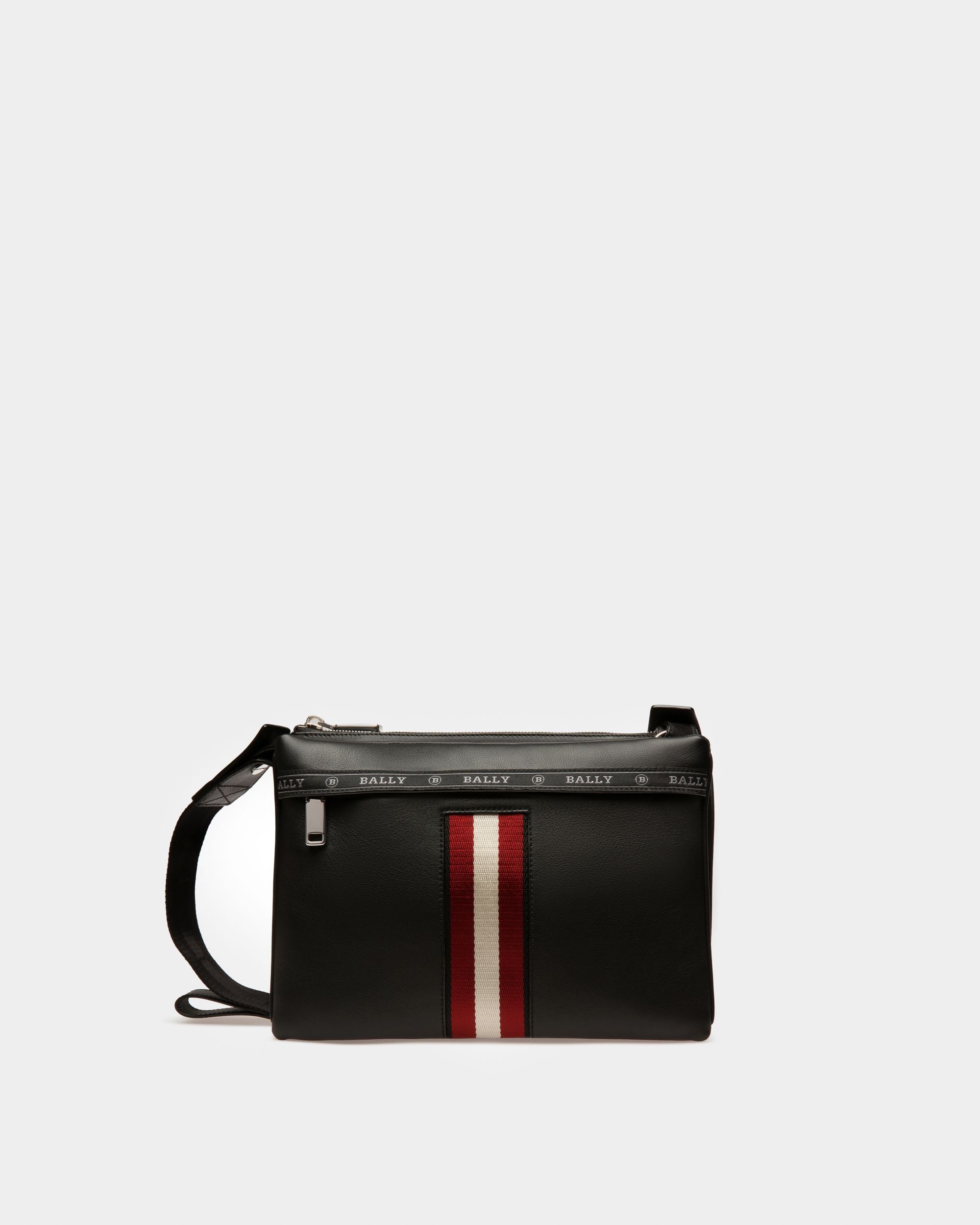 Harvey Leather Cross-Body Bag In Black - Homme - Bally - 01