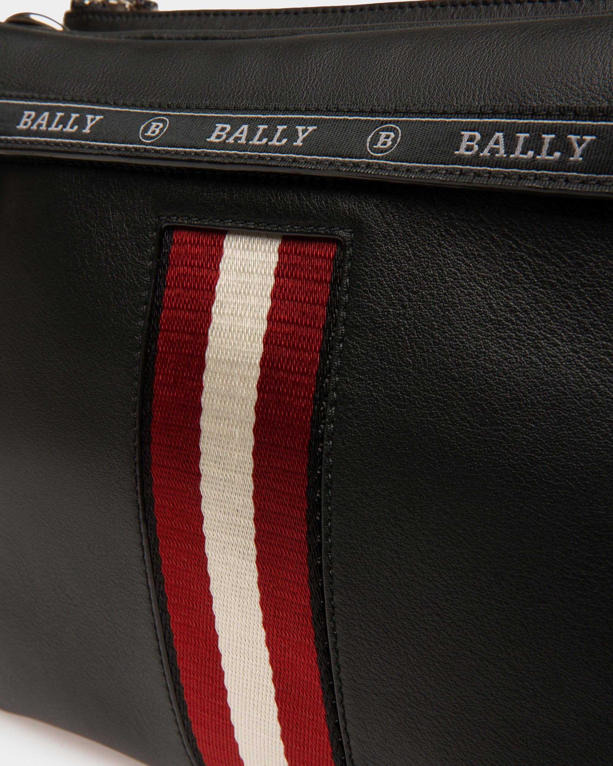 Harvey Leather Cross-Body Bag In Black - Homme - Bally - 03