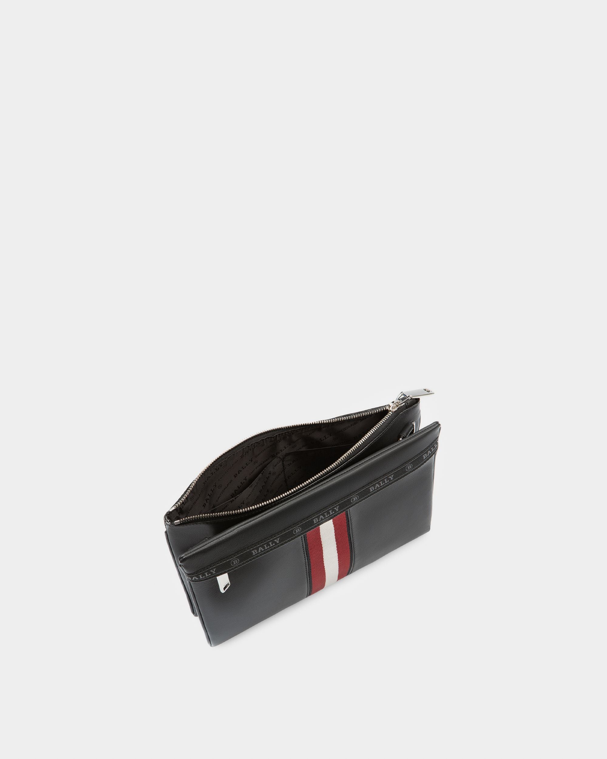 Harvey Leather Cross-Body Bag In Black - Homme - Bally - 04