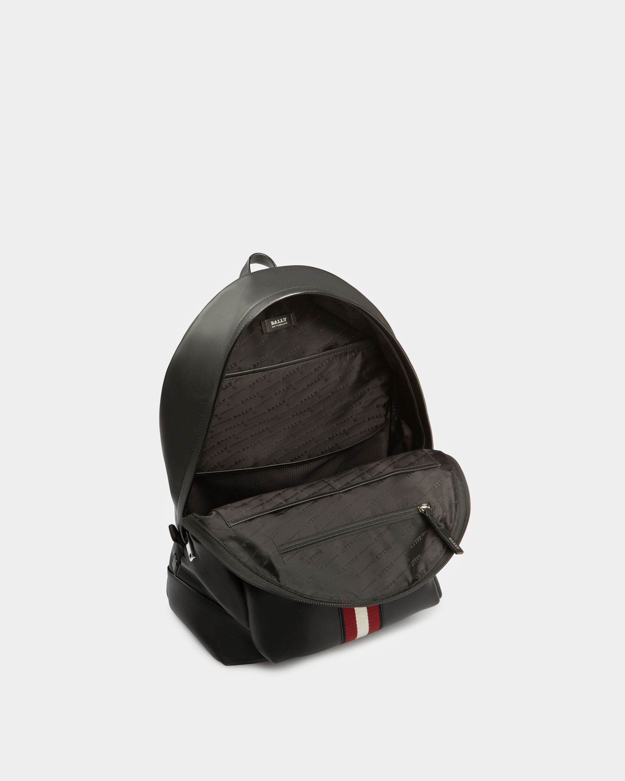 Harper Leather Backpack In Black - Homme - Bally - 03