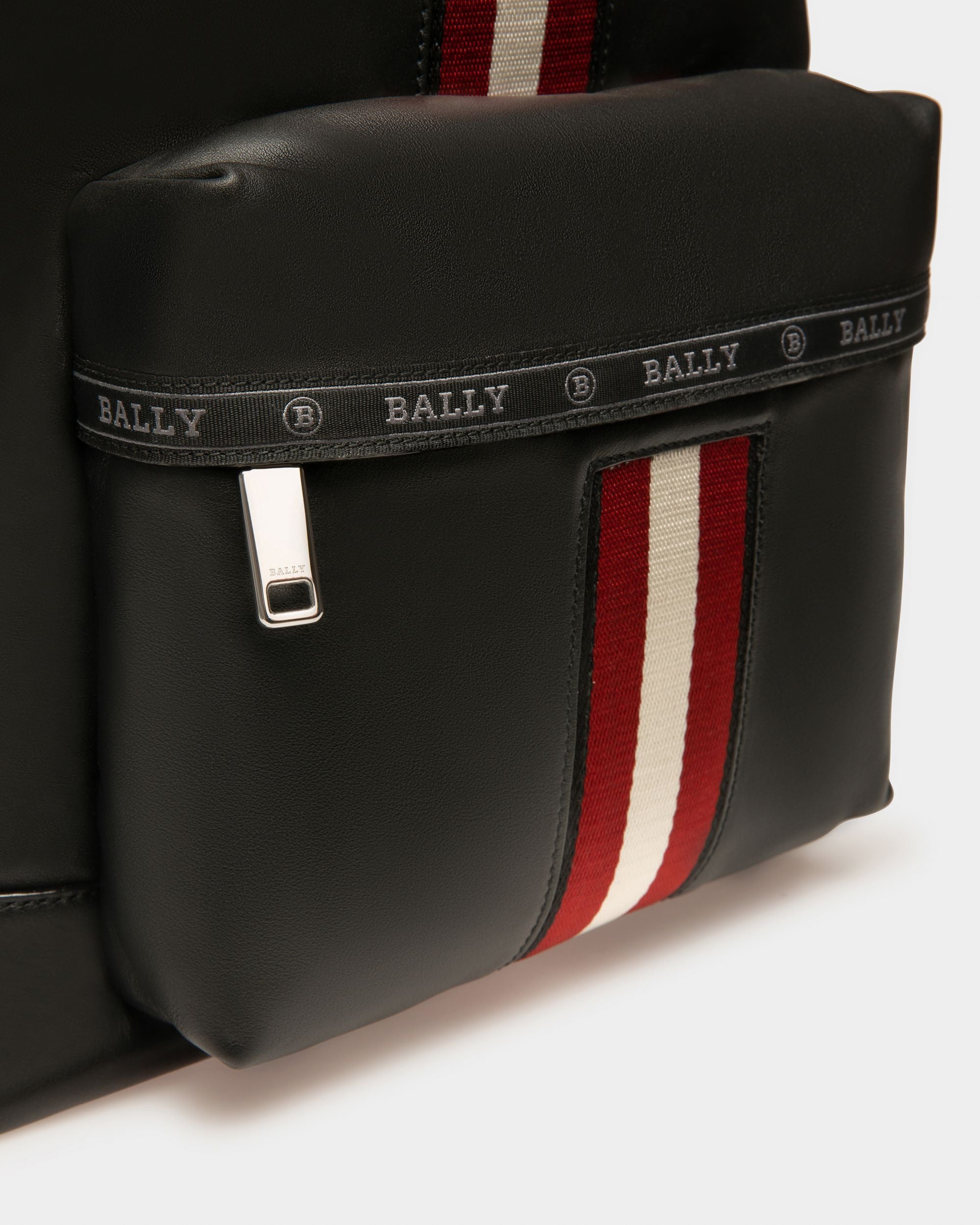 Harper Leather Backpack In Black - Homme - Bally - 04