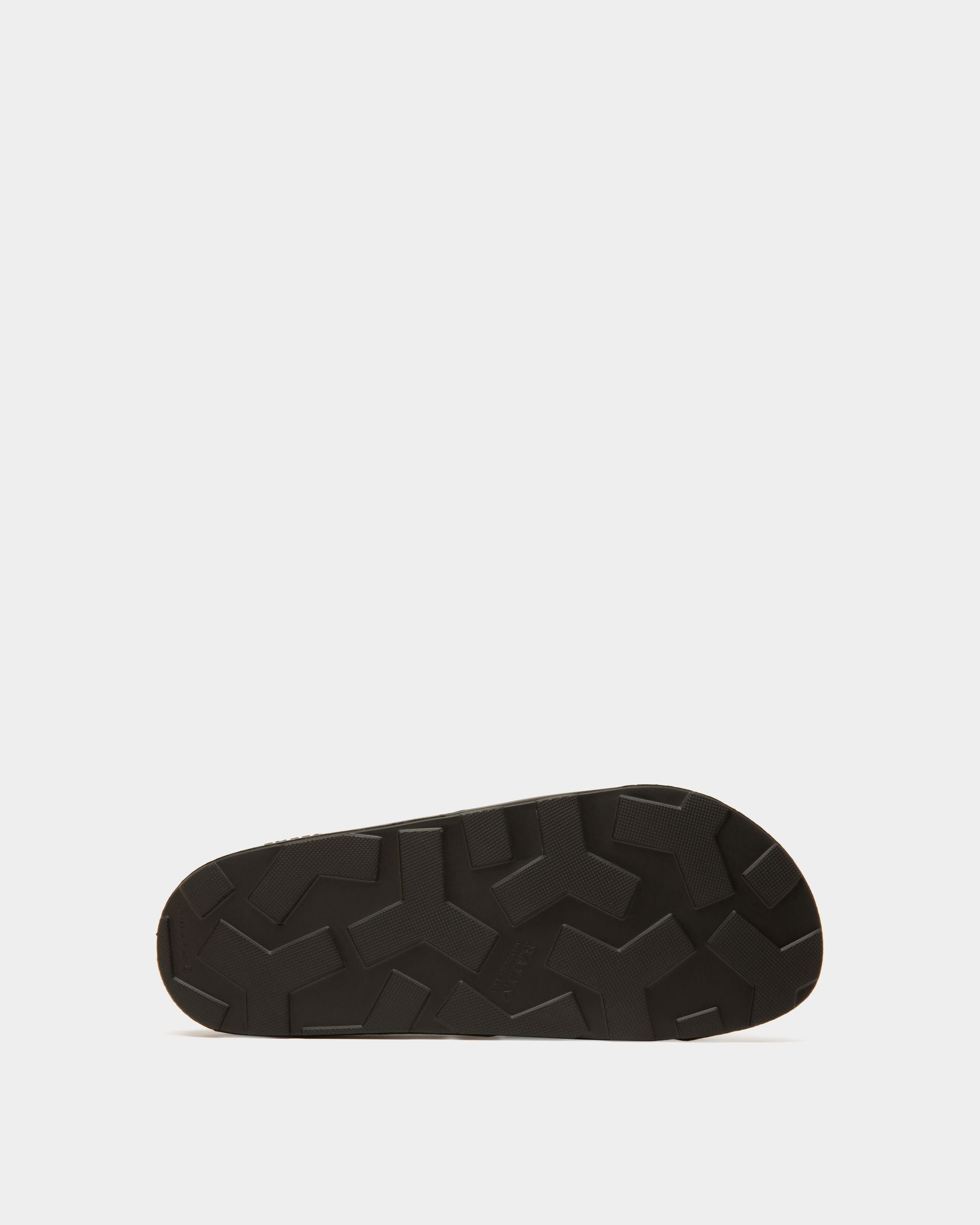 Slider Sandals In Black Rubber - Men's - Bally - 04