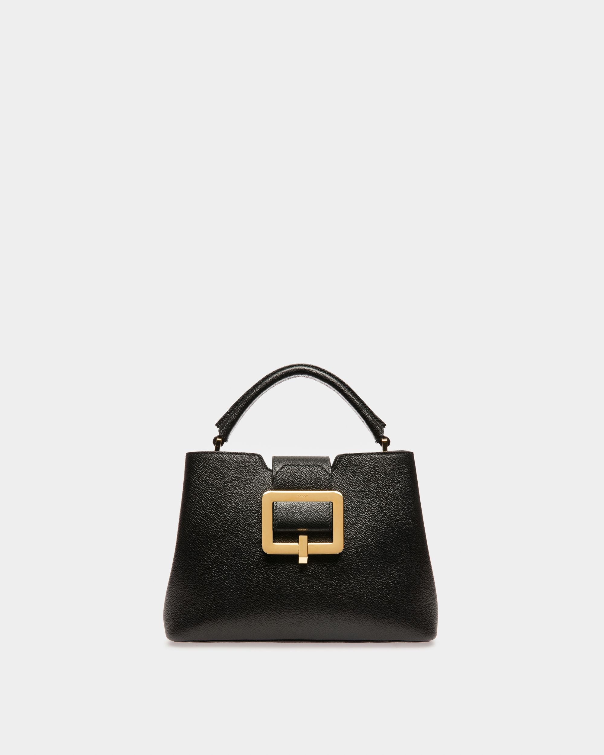 Jorah Sac À Main À Anses En Cuir Noir - Femme - Bally - 01