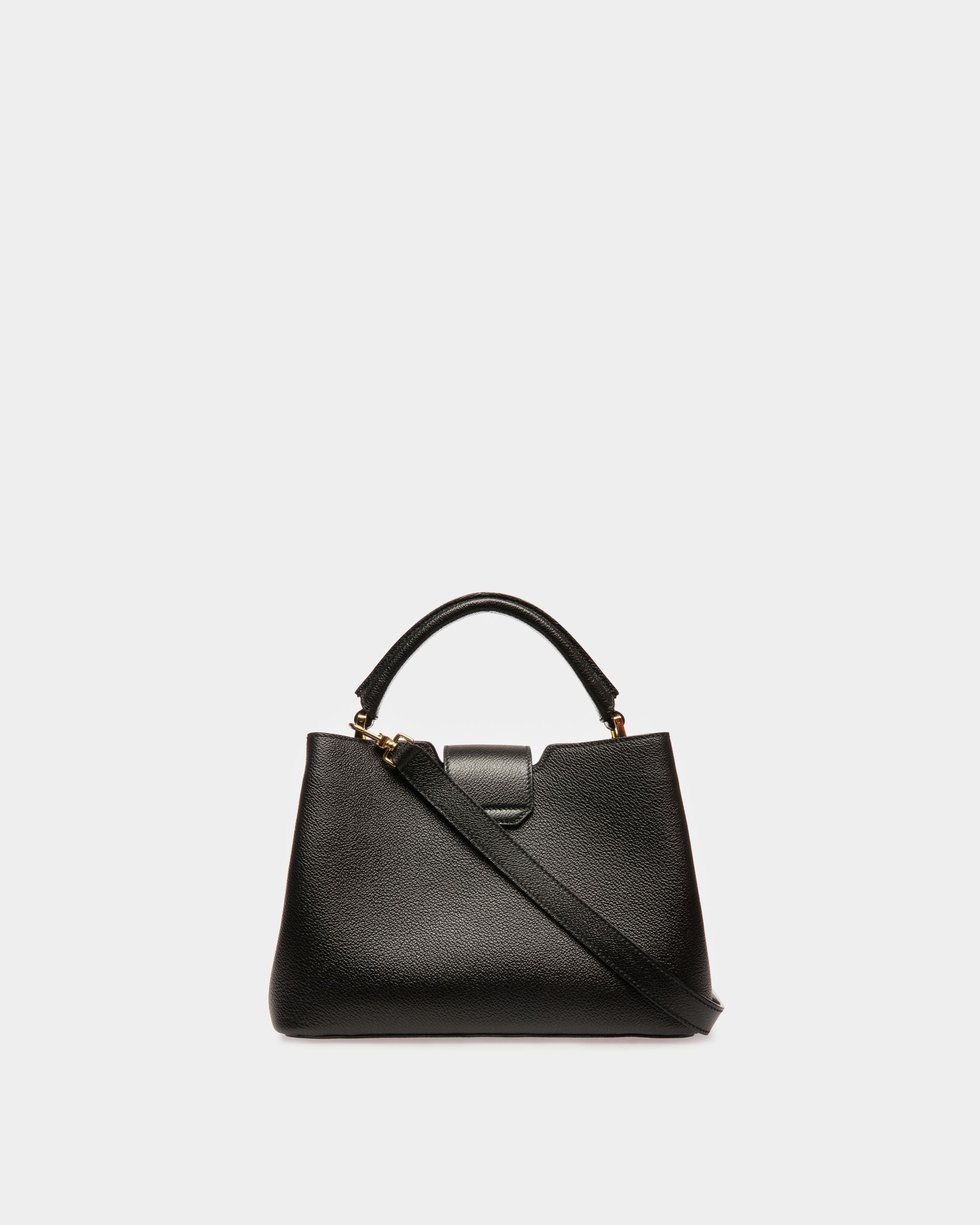 Jorah Sac À Main À Anses En Cuir Noir - Femme - Bally - 02