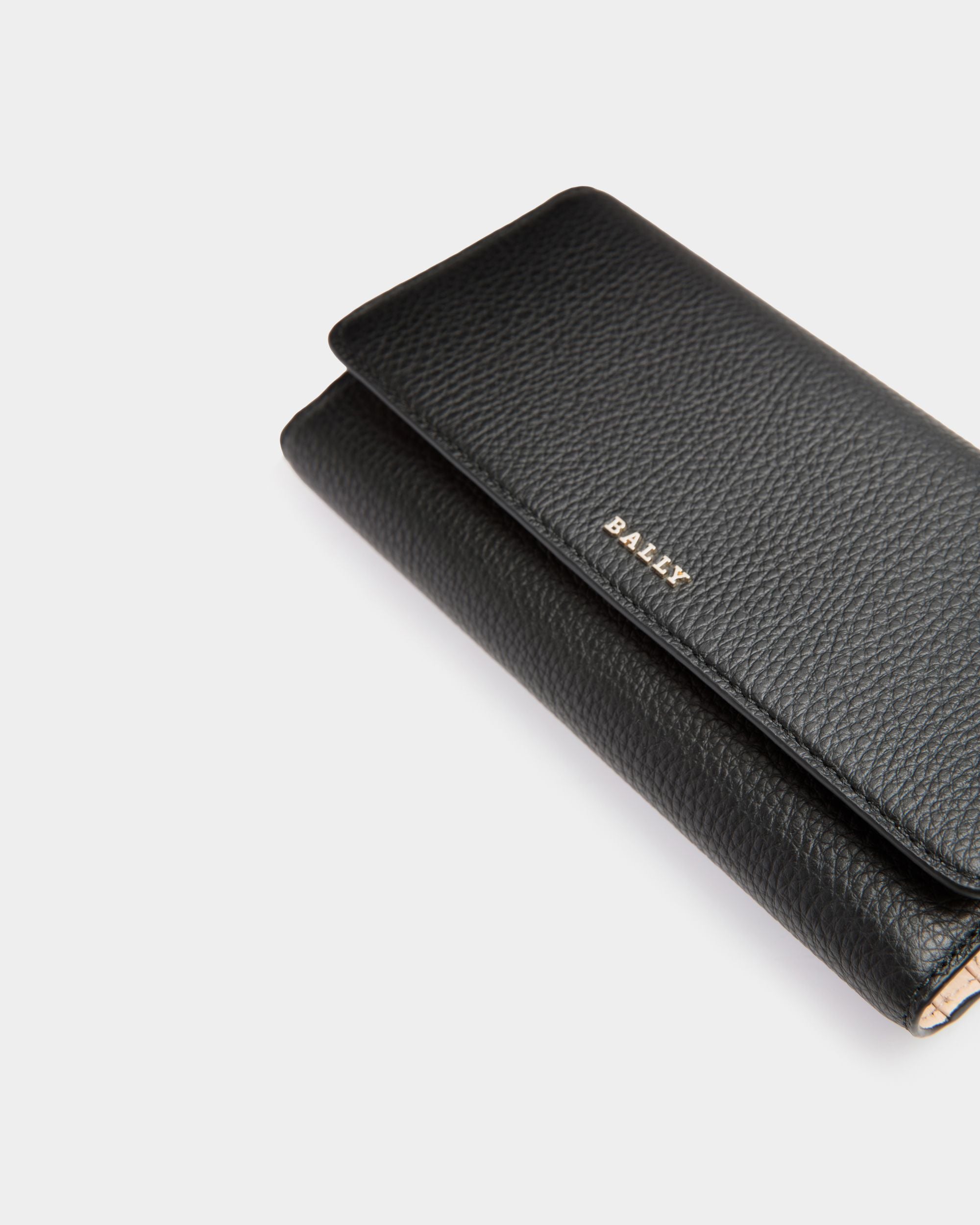 Wallet In Black Leather - Women's - Bally - 04