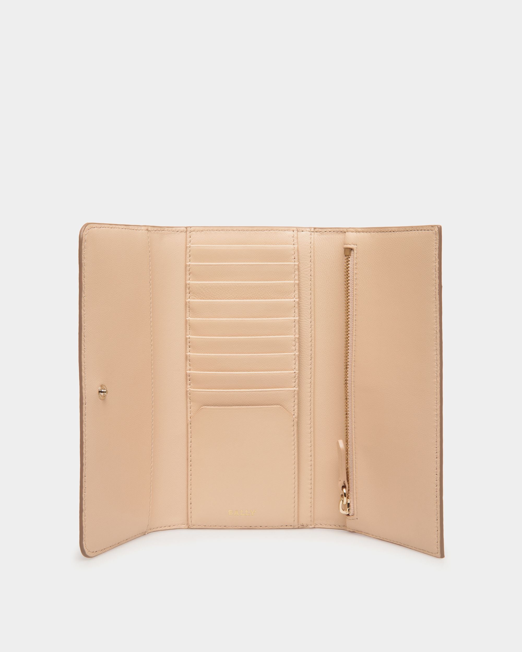 Continental Wallet In Beige Bovine - Mujer - Bally - 03