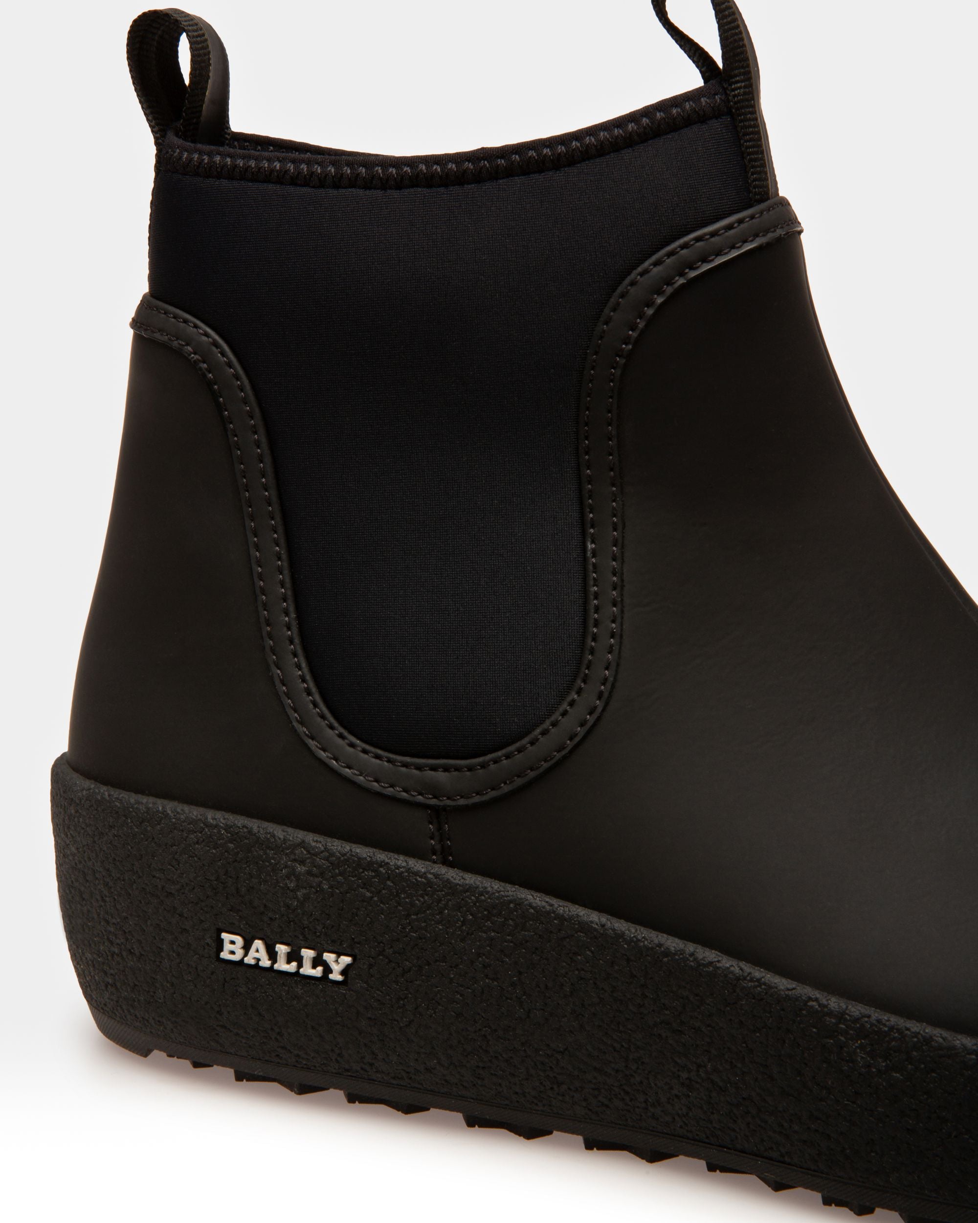 Gadey Bottes Noires En Cuir Et Caoutchouc - Femme - Bally - 06