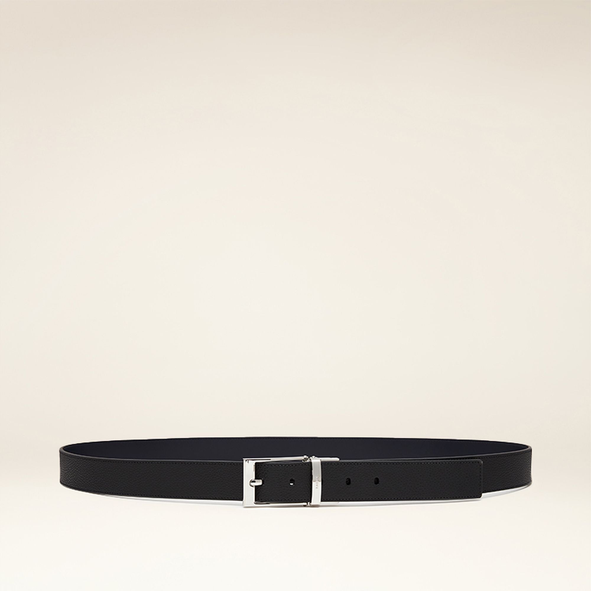 Men's Black Casual Leather Belt - Herren - Bally - 01