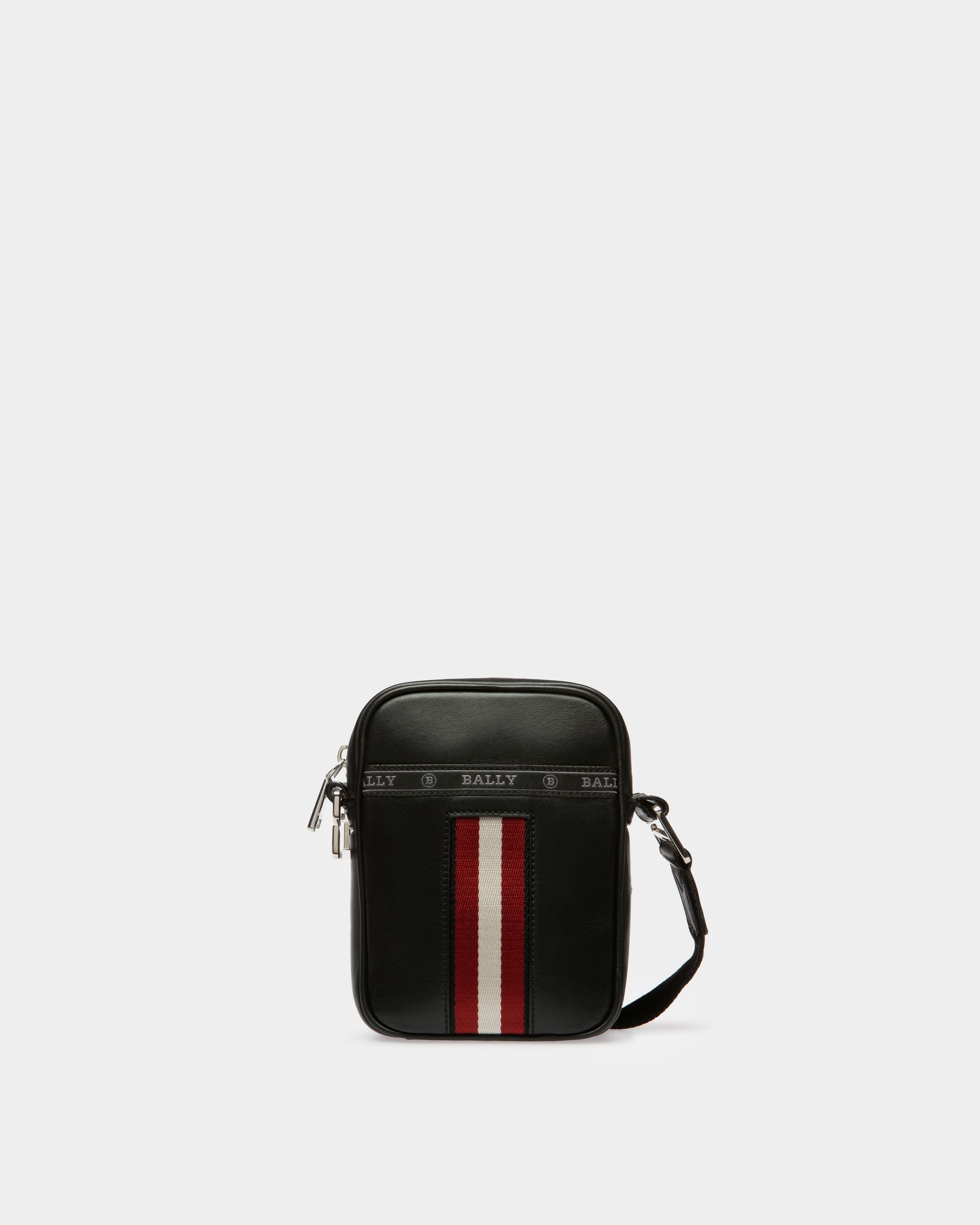 Heyot Sac À Bandoulière En Cuir Et Synthétique Noir - Homme - Bally - 01
