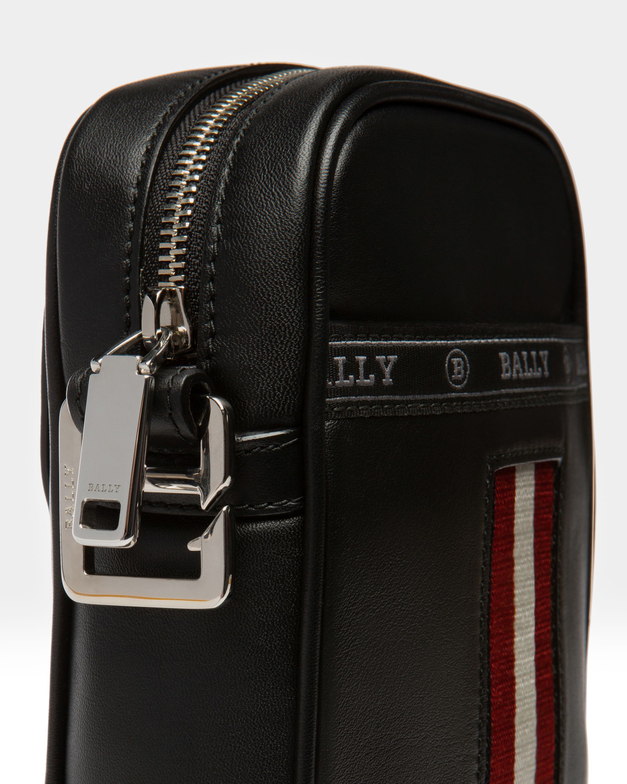 Heyot Sac À Bandoulière En Cuir Et Synthétique Noir - Homme - Bally - 04