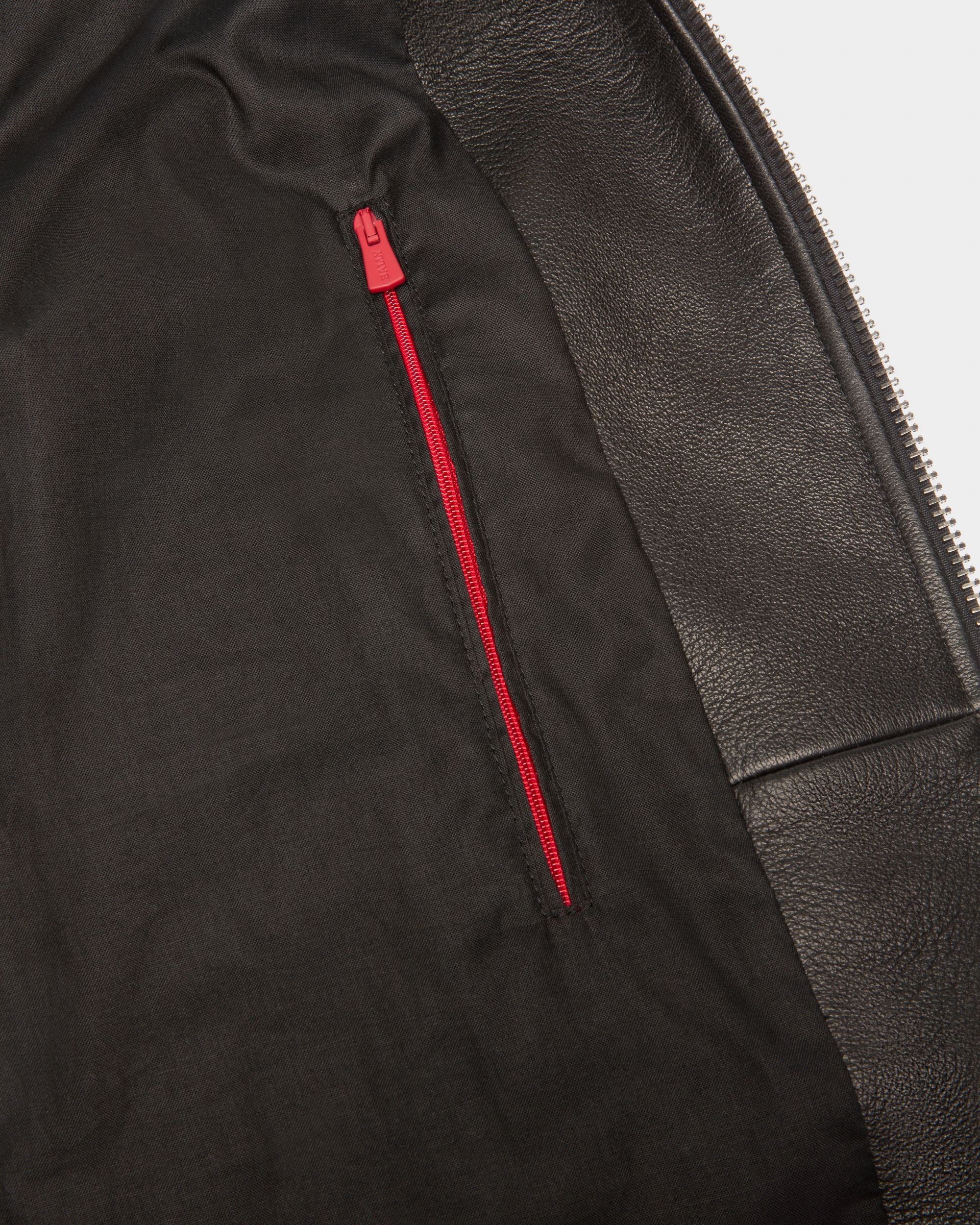 Blouson En Cuir Noir - Homme - Bally - 03