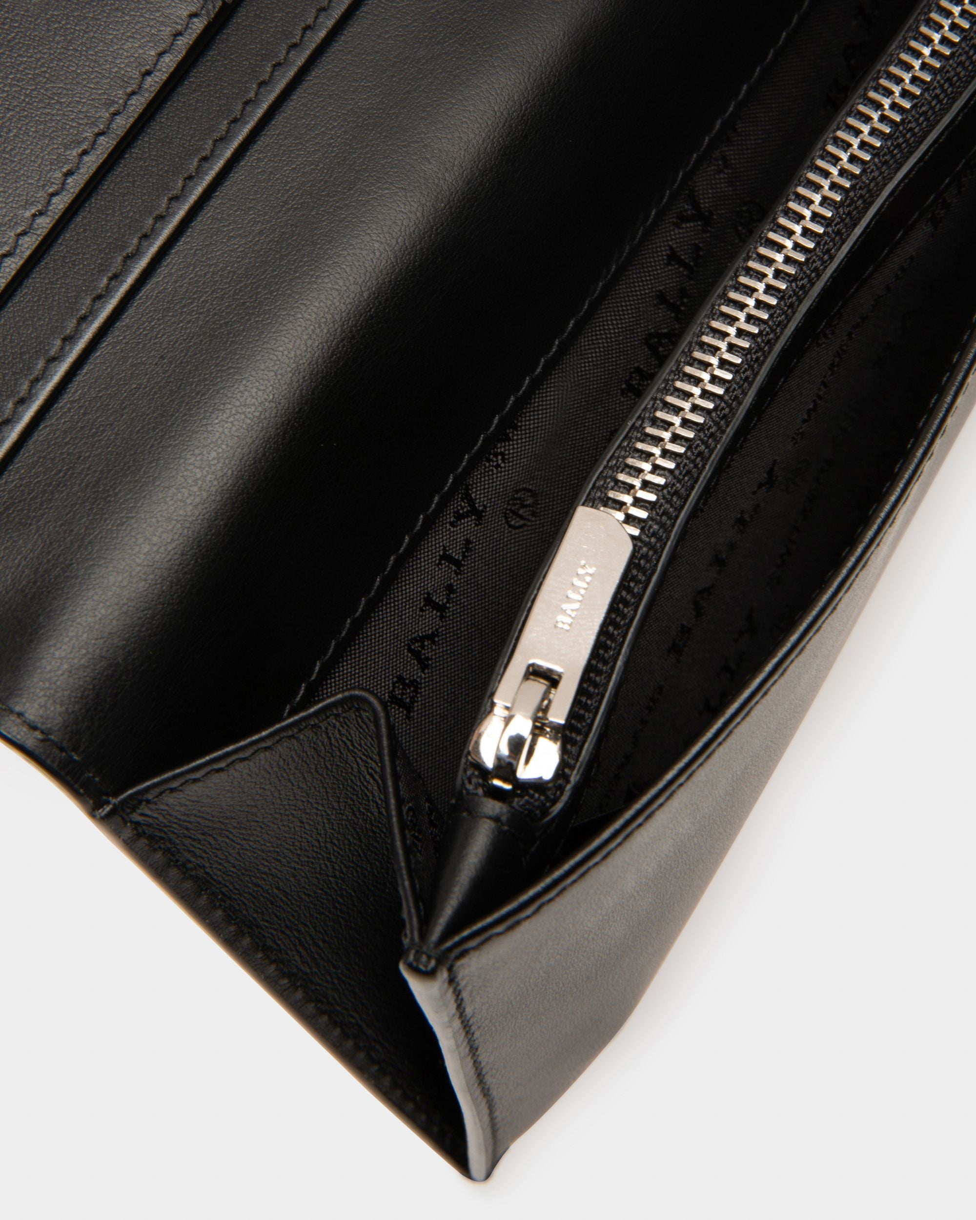 Baliro Brieftasche Aus Schwarzem Leder Im Kontinentalformat - Herren - Bally - 04