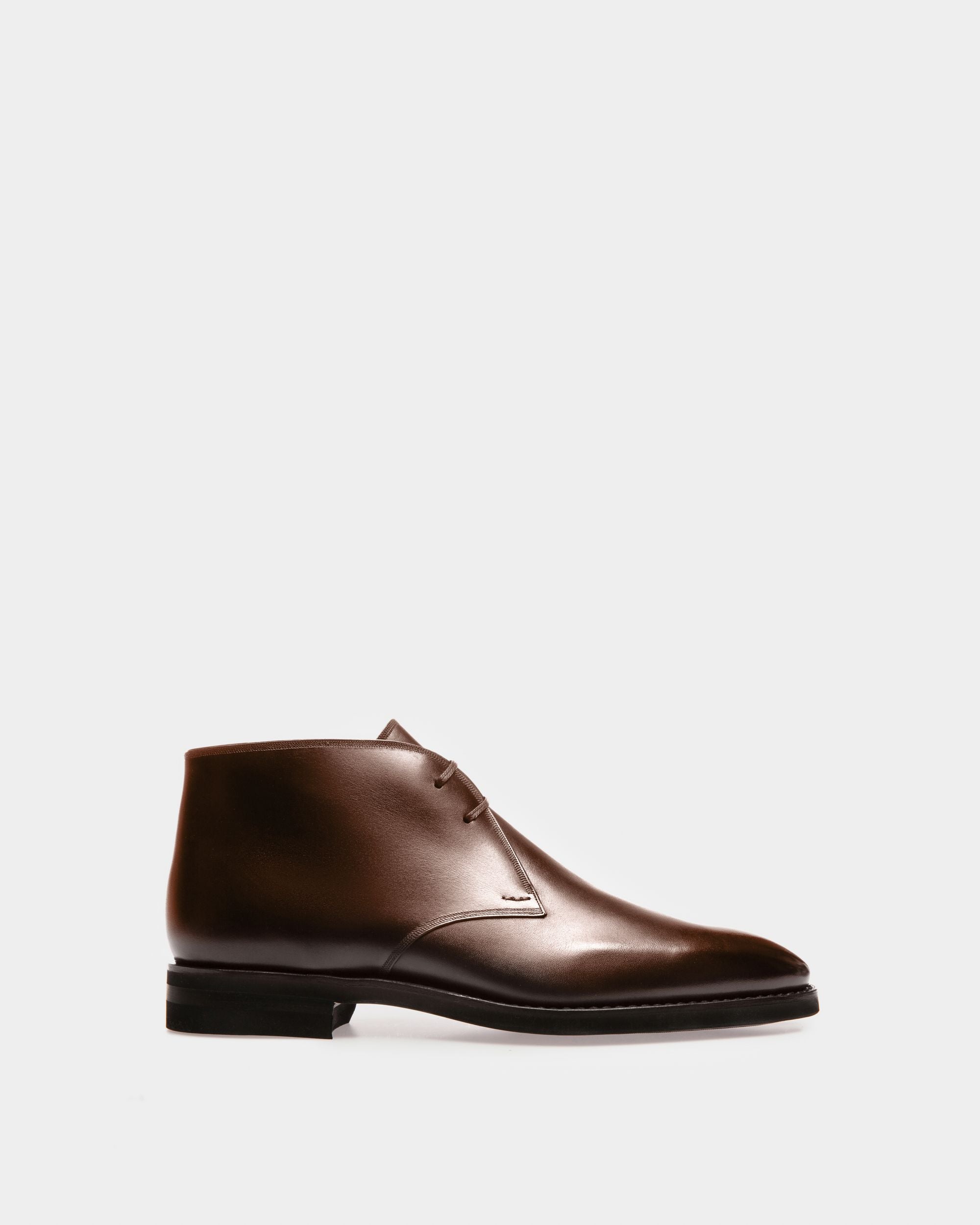 Demi-Botte Scribe Novo En Cuir Marron - Homme - Bally - 01