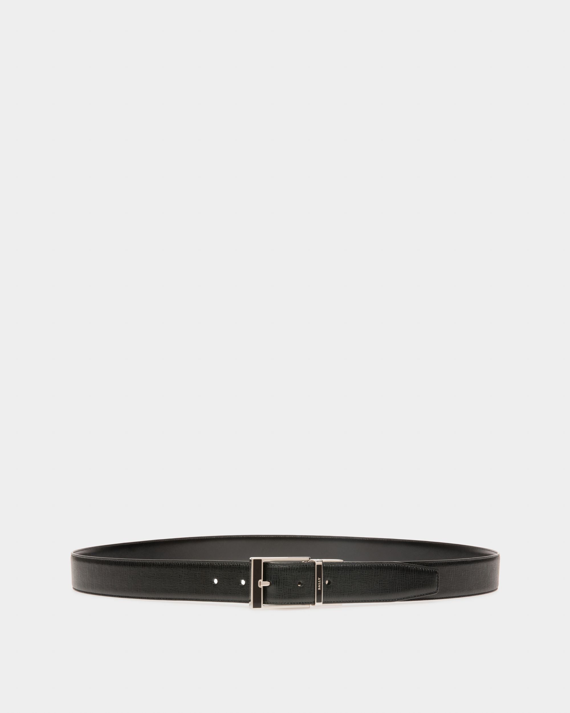 Seret Ceinture 35 Mm En Cuir Noir - Homme - Bally - 01