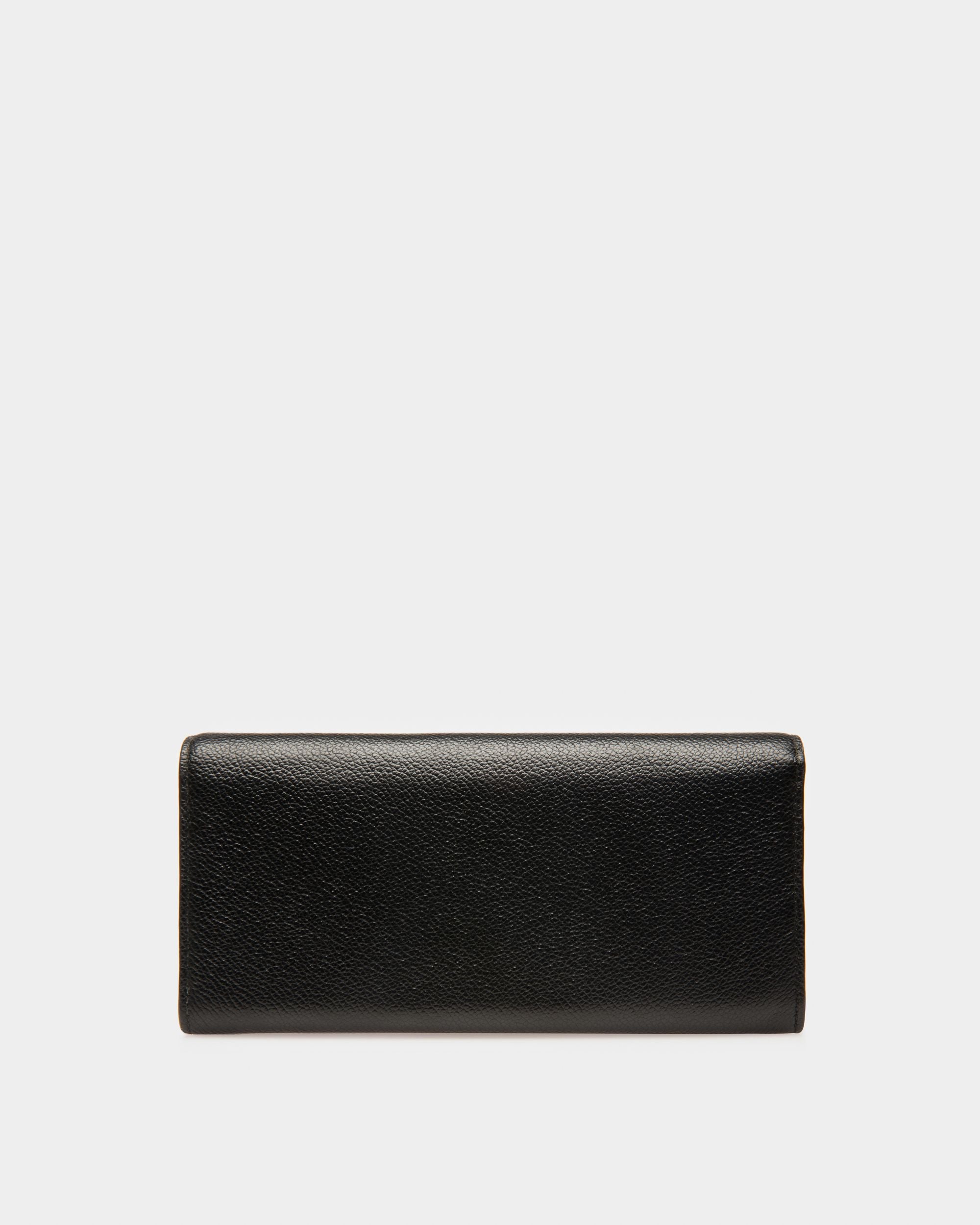 Jinney Portefeuille Continental En Cuir Noir - Femme - Bally - 02