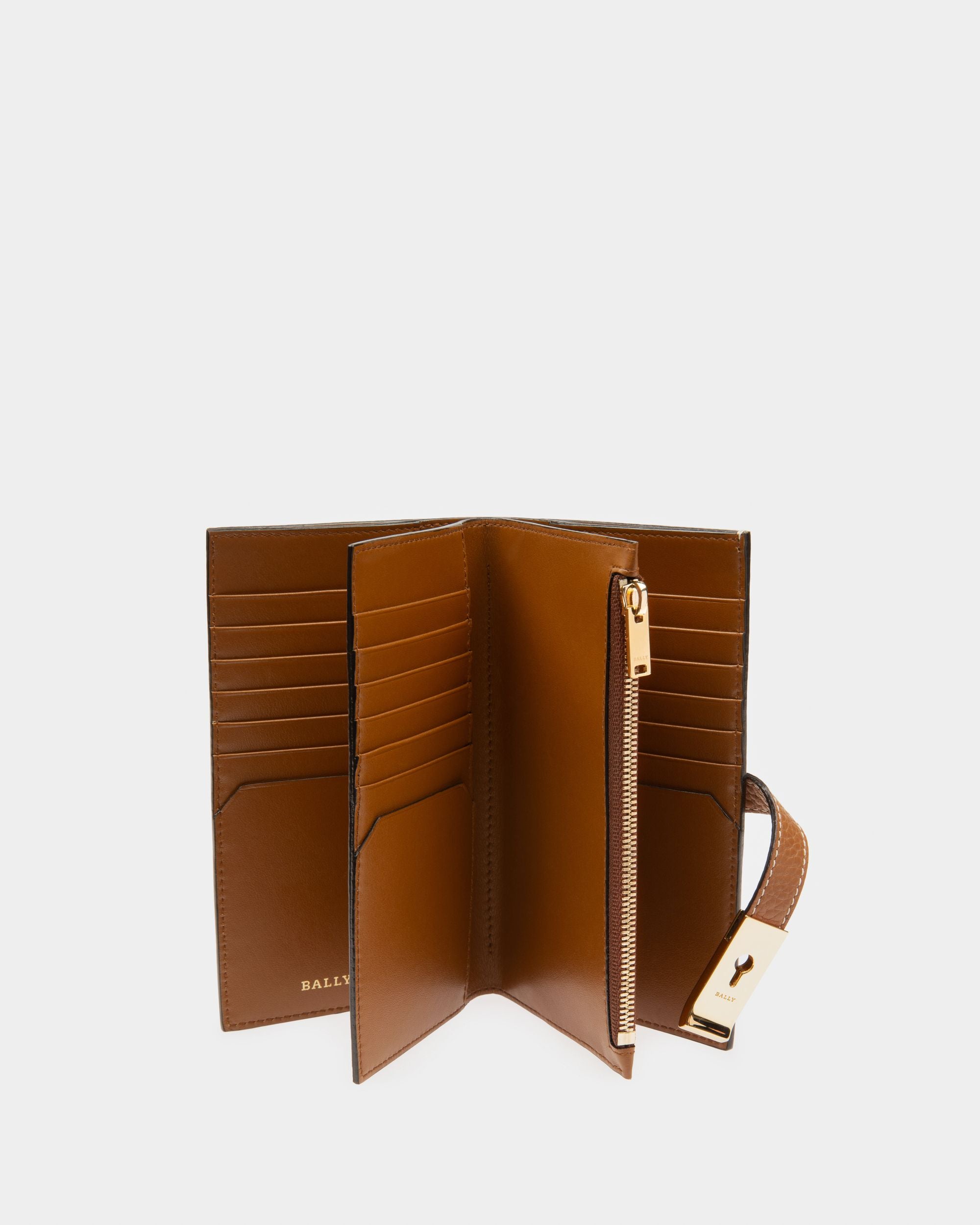 Amber Portefeuille En Cuir Marron - Femme - Bally - 03