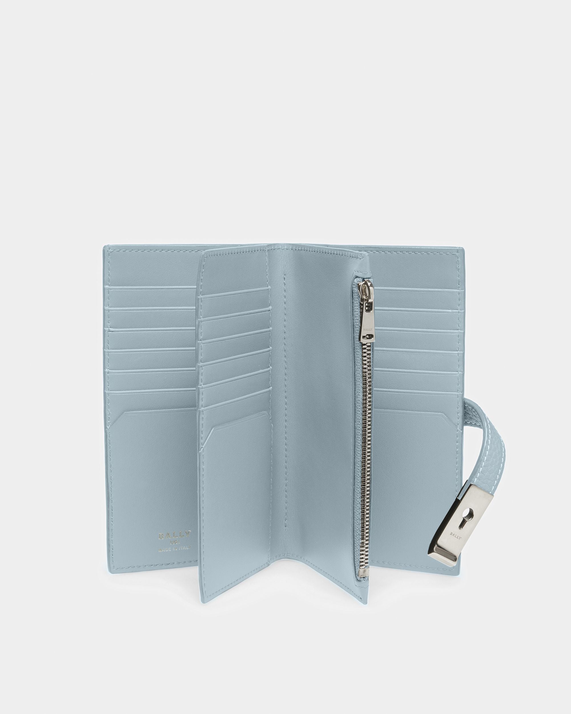 Amber Ledergeldbörse In Hellblau - Damen - Bally - 03