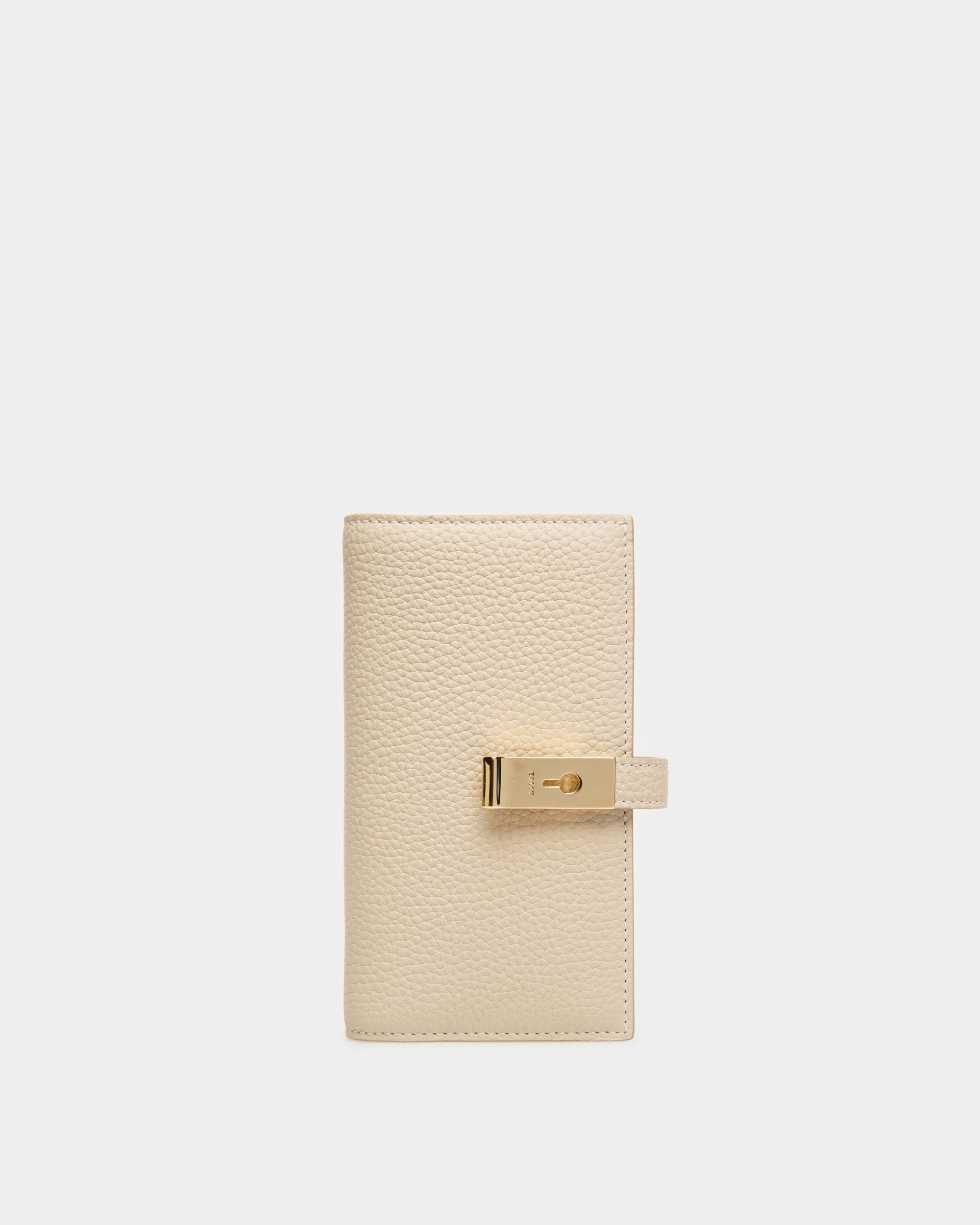 Amber Brieftasche Aus Hellbeigem Leder Im Französischen Format - Damen - Bally - 01