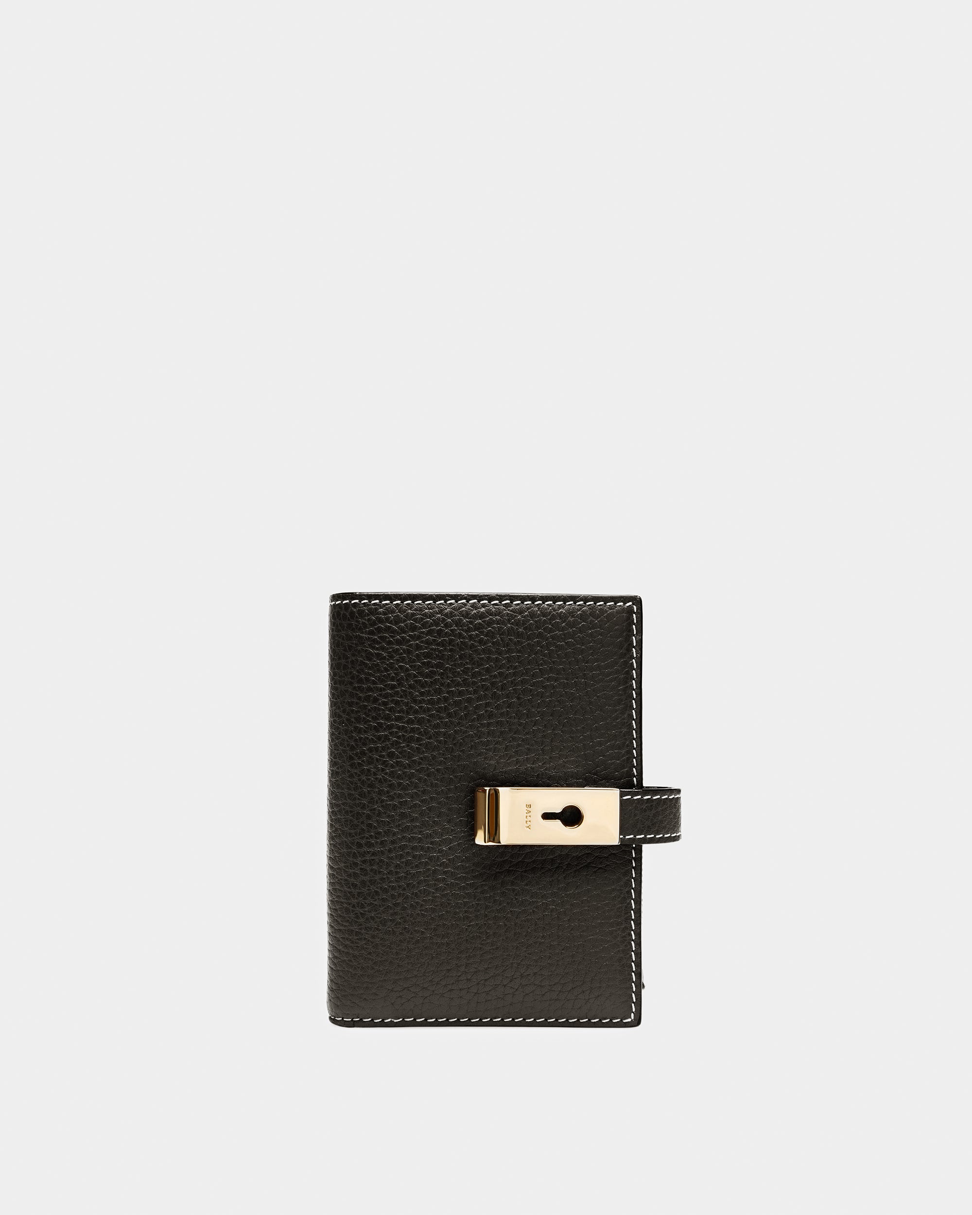 Assen Tarjetero En Piel De Color Negro - Mujer - Bally - 01