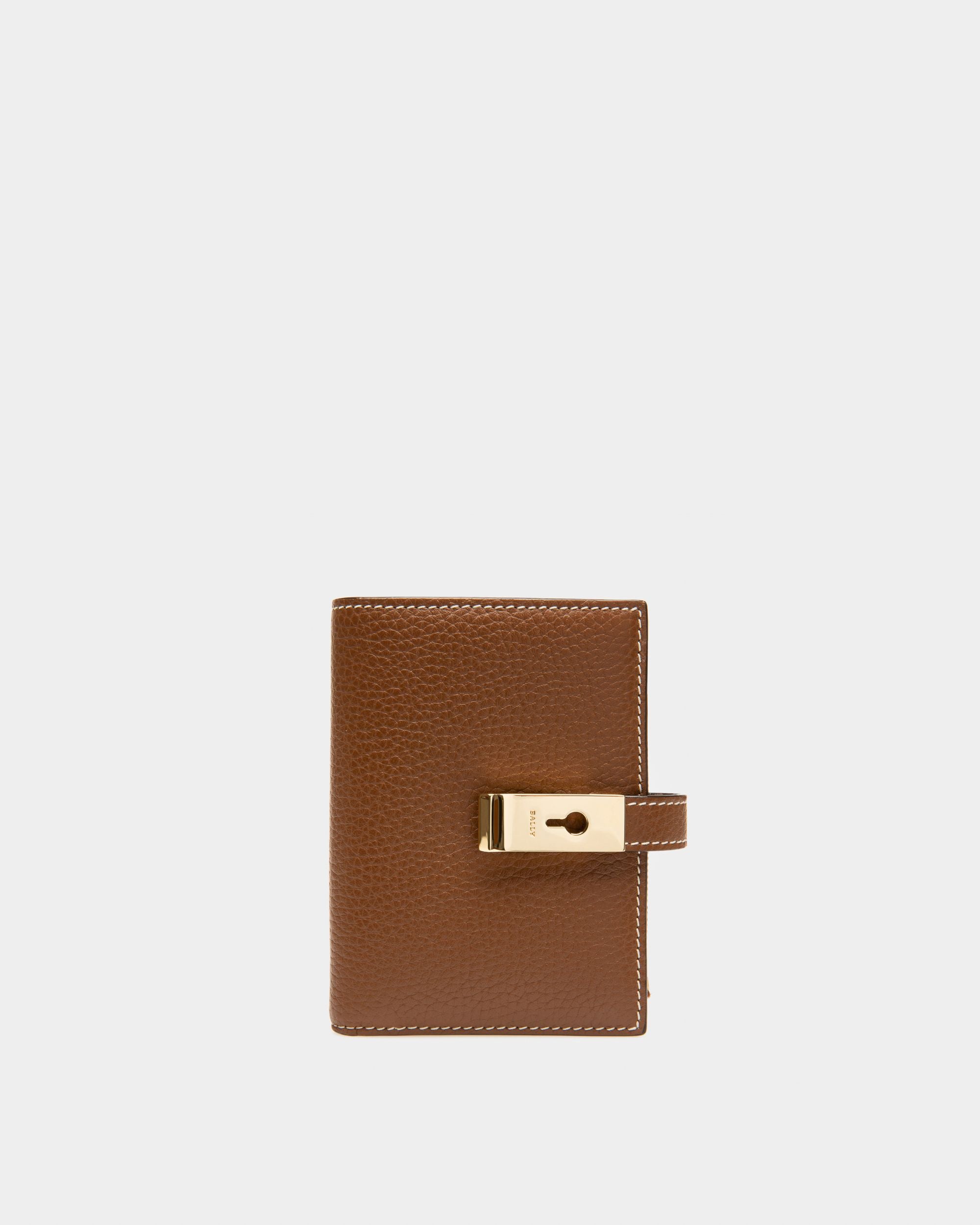 Assen Porte-Cartes En Cuir Marron - Femme - Bally - 01