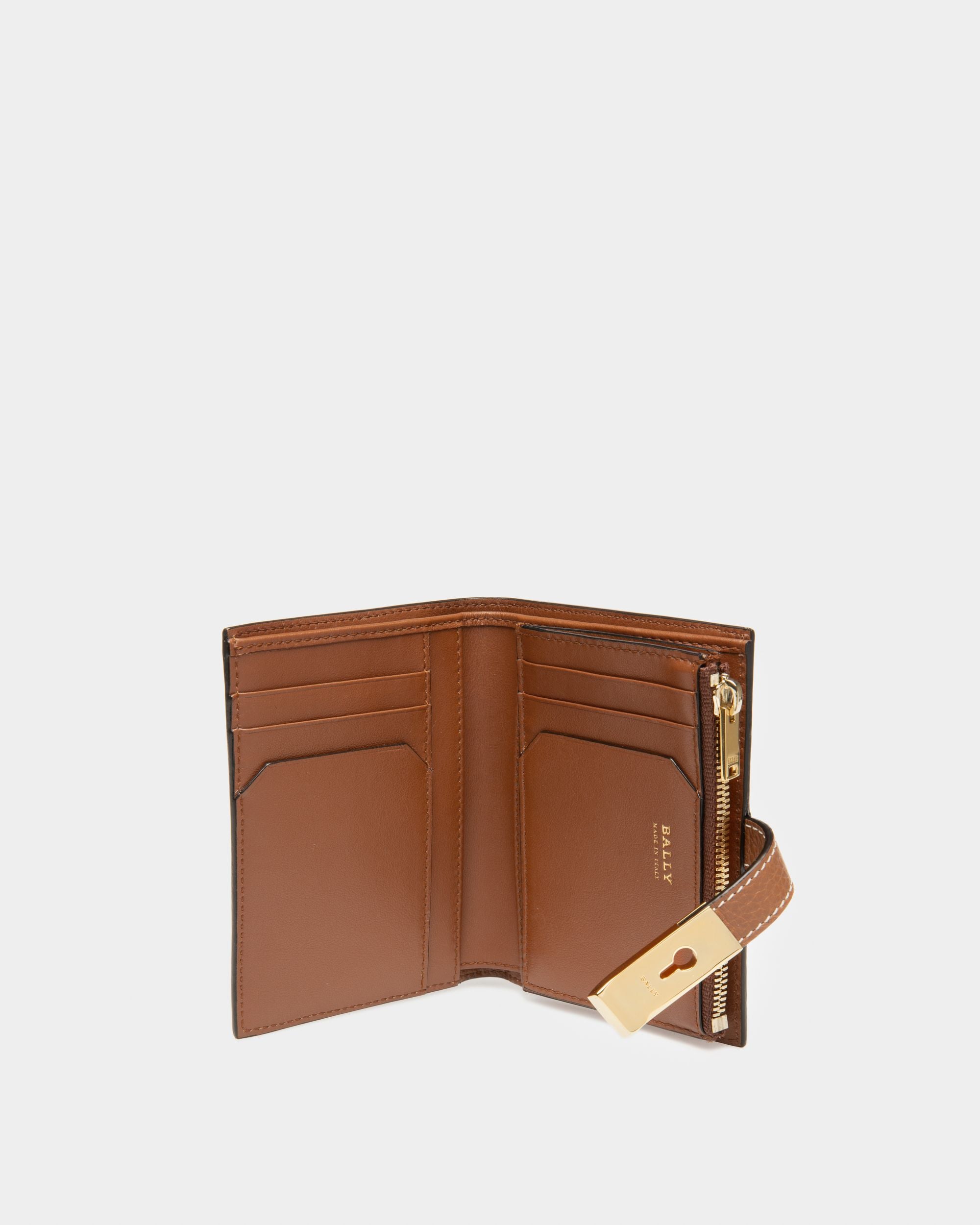 Assen Porte-Cartes En Cuir Marron - Femme - Bally - 03