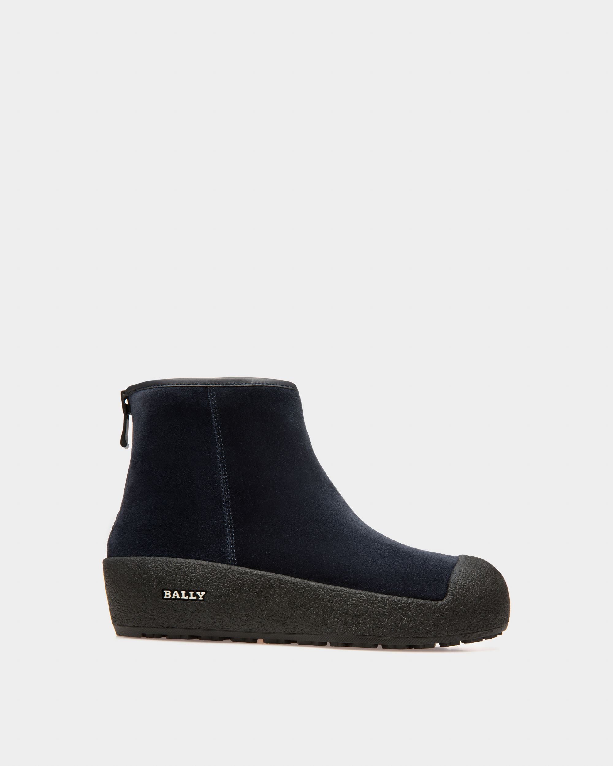 Guard Bottines En Cuir Bleu Marine - Femme - Bally - 01