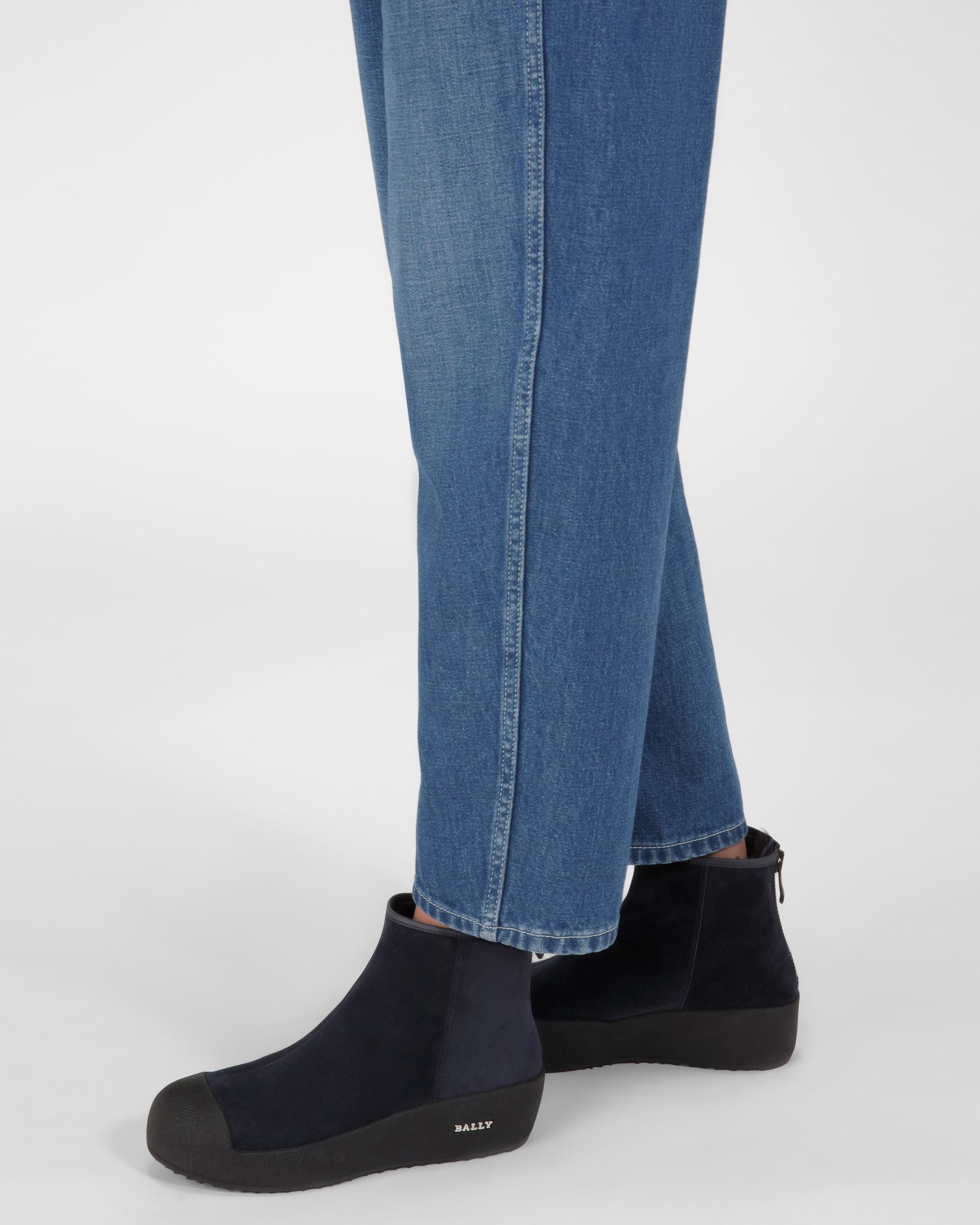Guard Bottines En Cuir Bleu Marine - Femme - Bally - 03