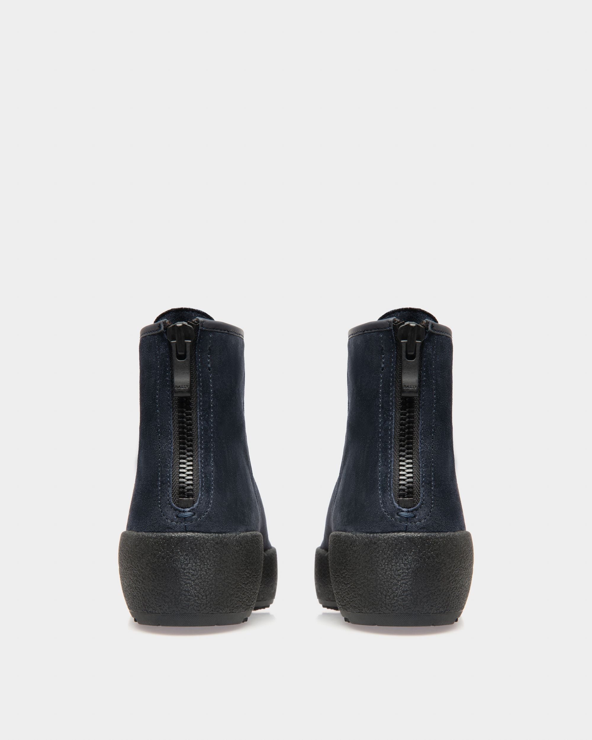 Guard Bottines En Cuir Bleu Marine - Femme - Bally - 04