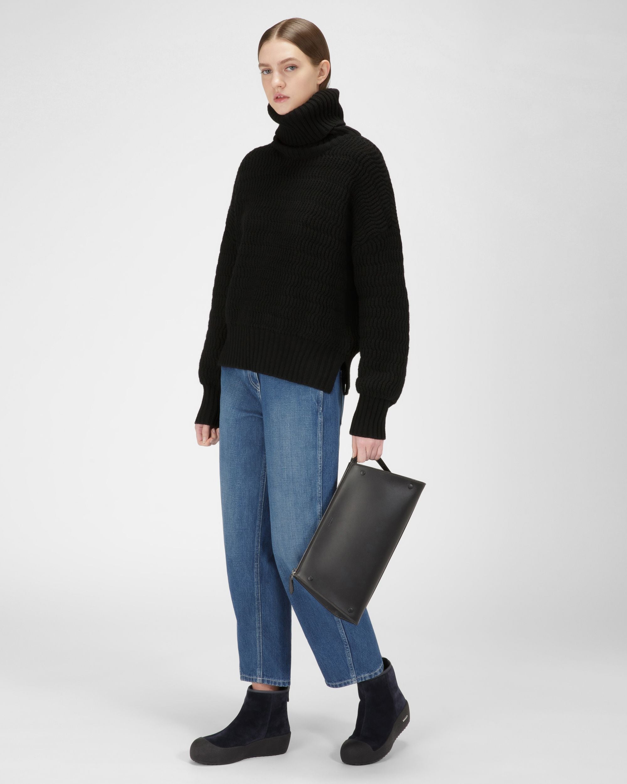 Guard Bottines En Cuir Bleu Marine - Femme - Bally - 07